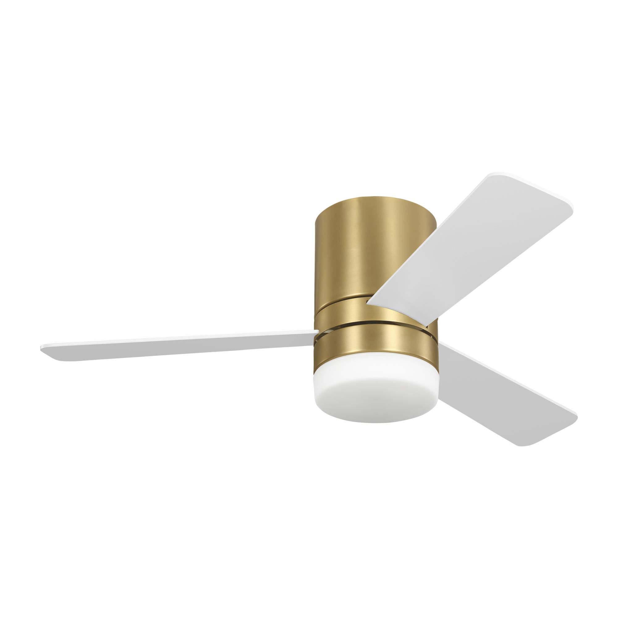 Shown in Burnished Brass finish and Matte Opal glass