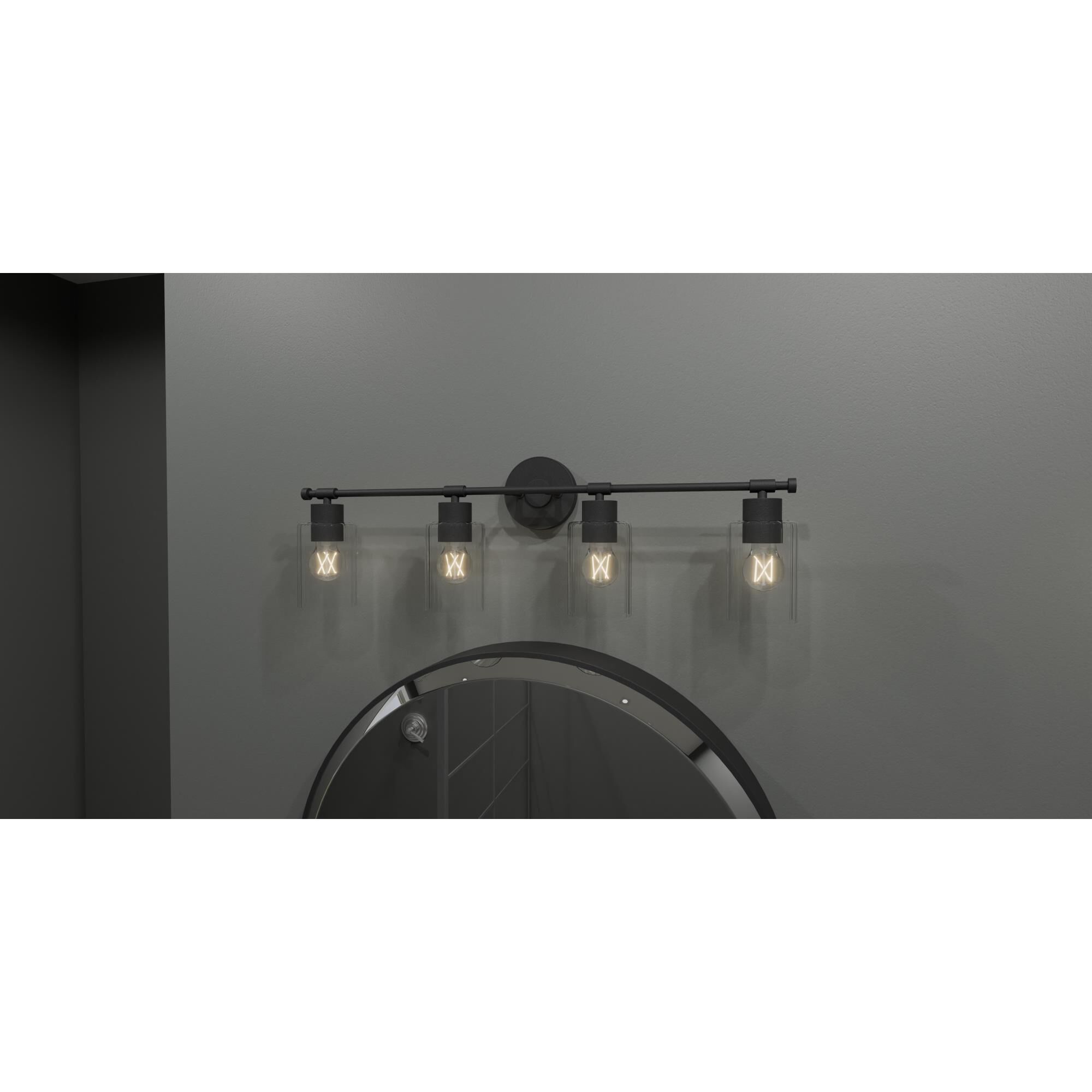 Caputo 32.5 Inch 4 Light Bath Vanity Light by Quoizel