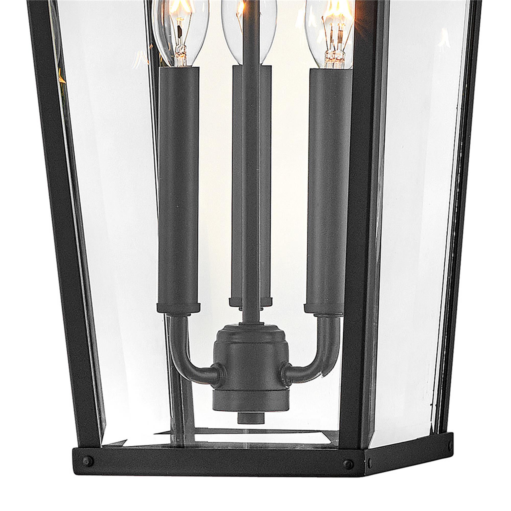 Shown in Black with Burnished Bronze Accents finish and Clear Beveled glass