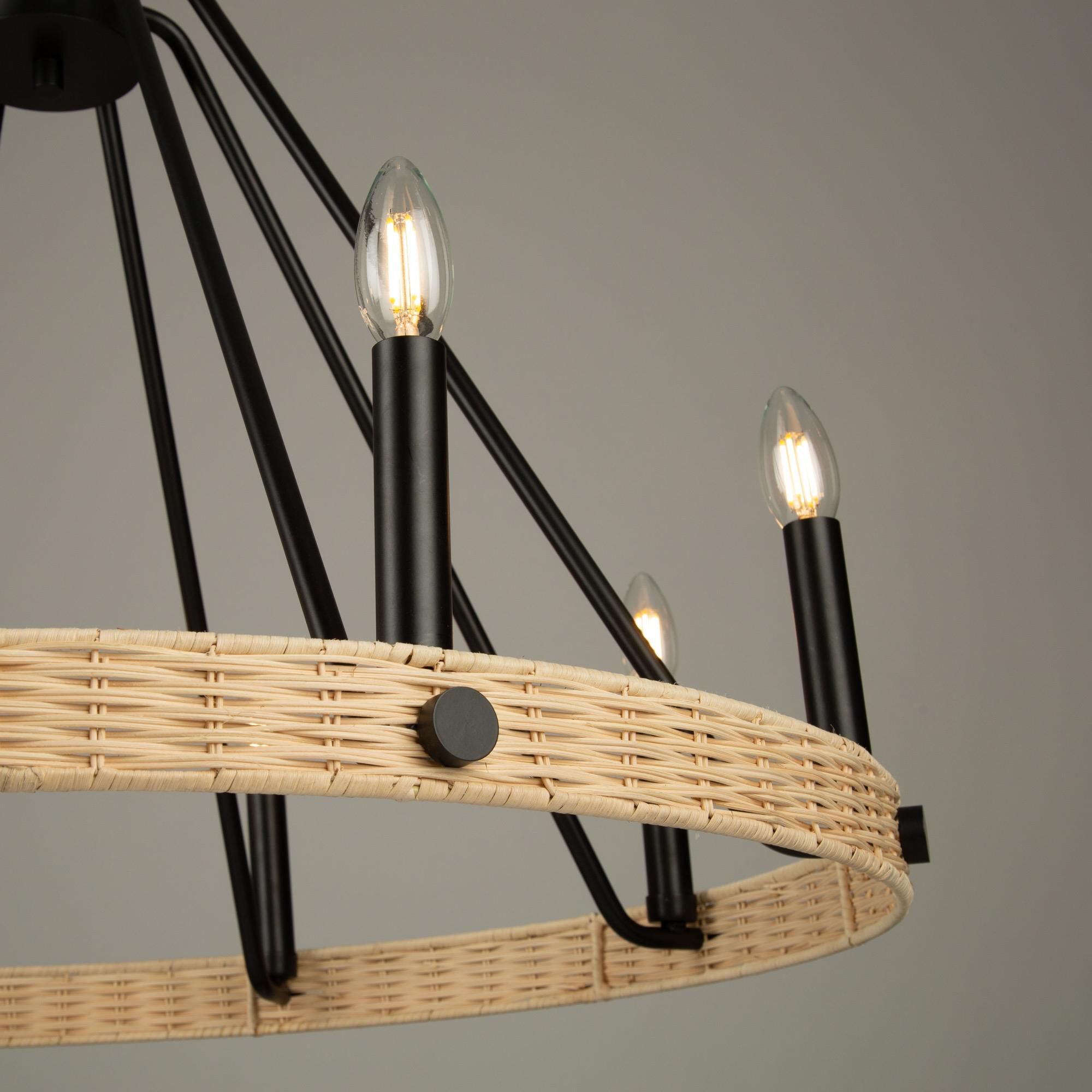 Perris 32 Inch 8 Light Chandelier by Artcraft