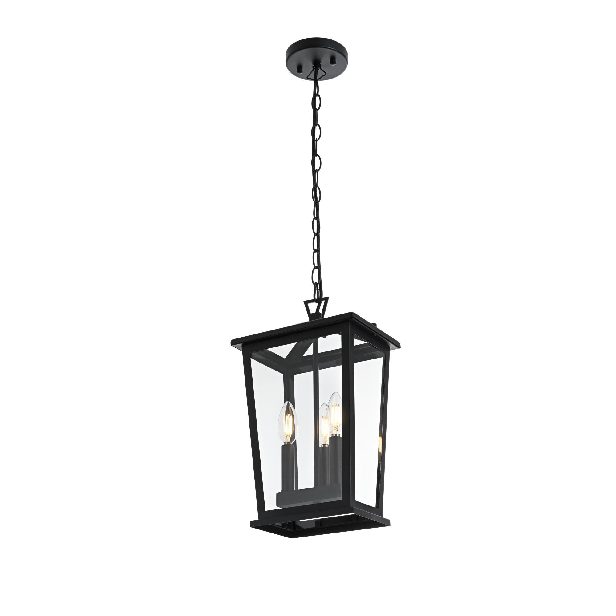 Berks 7 Inch Outdoor Hanging Lantern by Elegant Lighting
