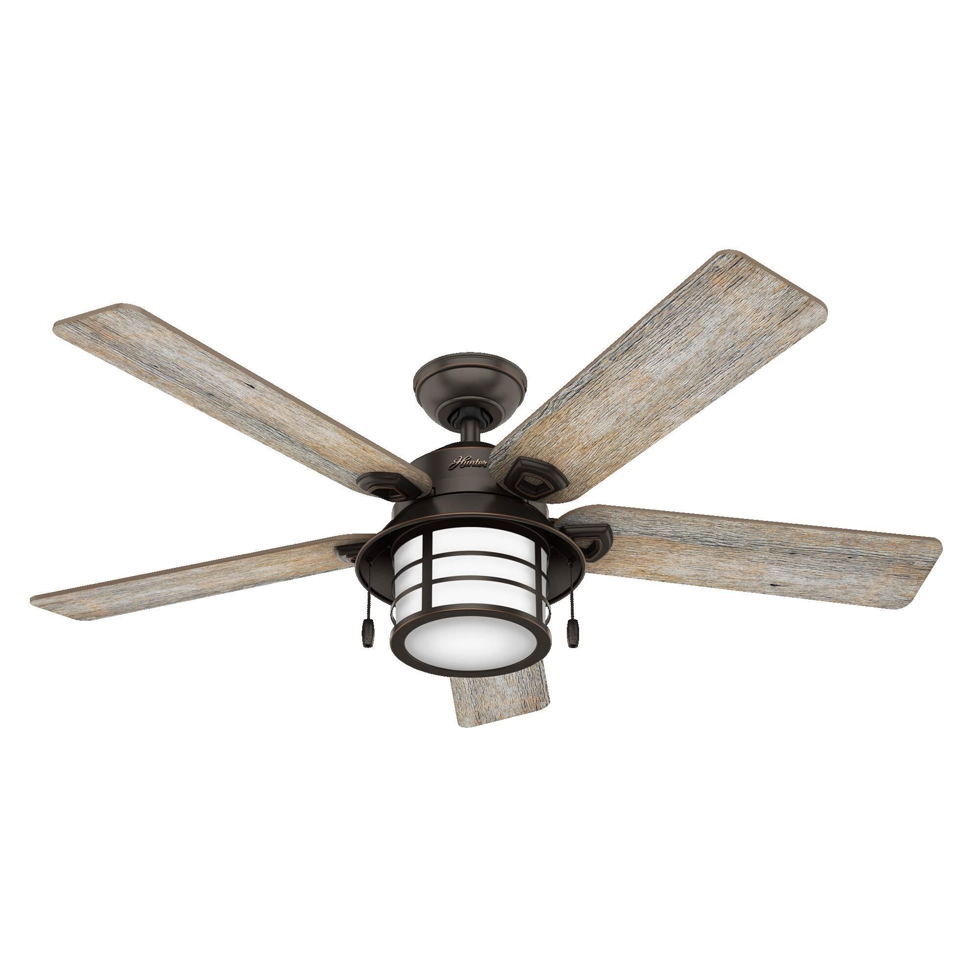 Key Biscayne 54 Inch Ceiling Fan with Light Kit by Hunter Fan