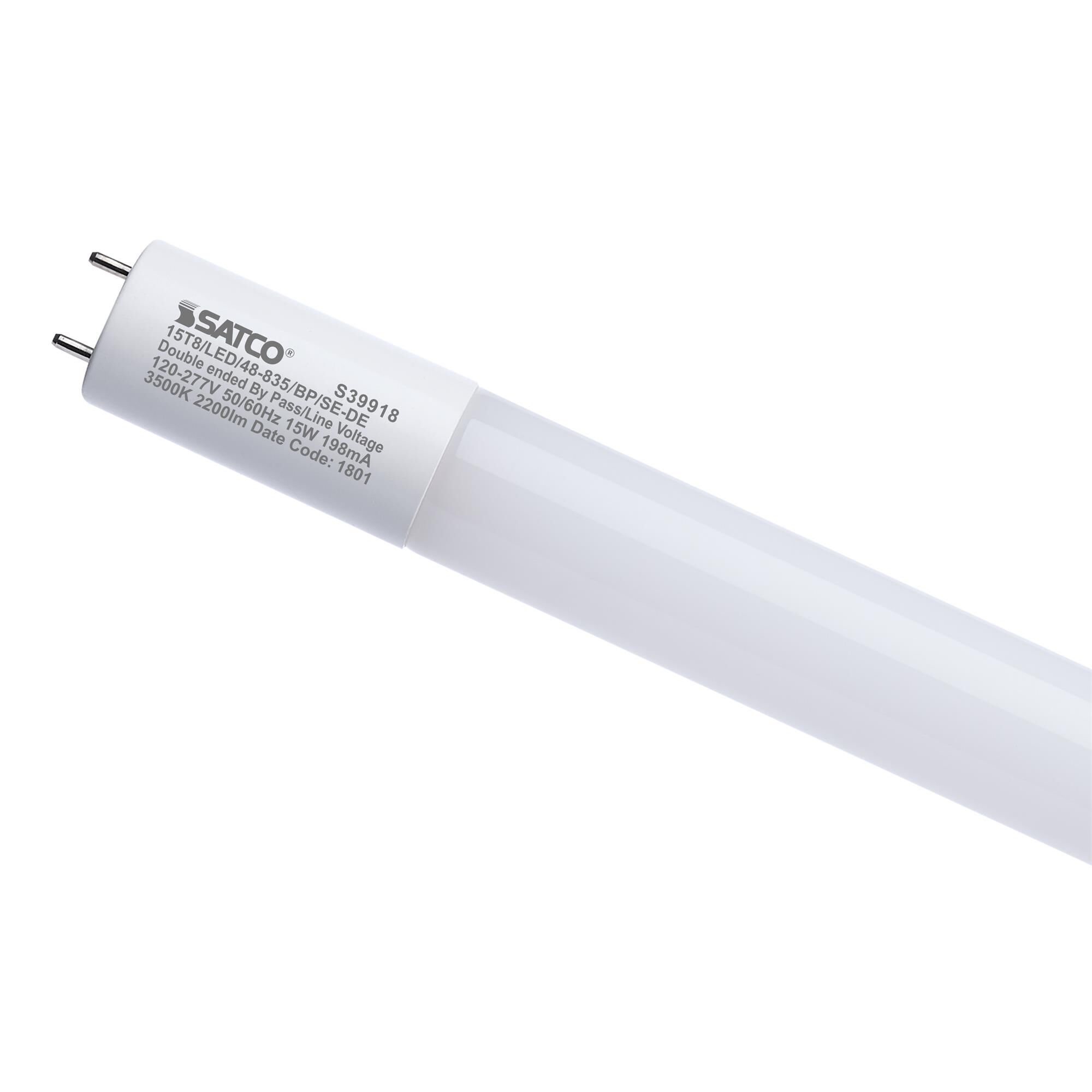 15 Watt 3500K T8 LED Light Bulb,