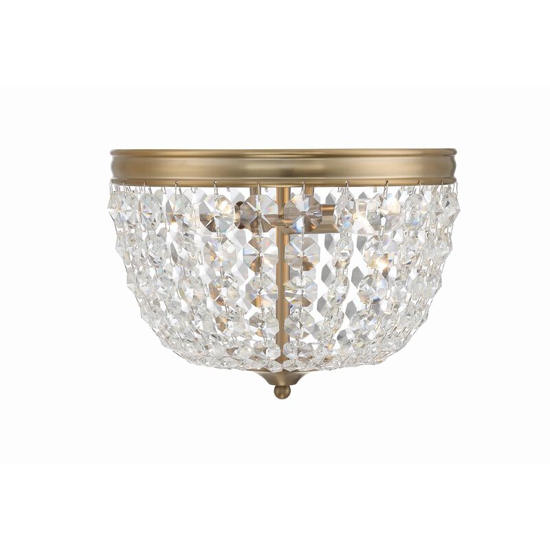 Nola 11 Inch 2 Light Flush Mount by Crystorama