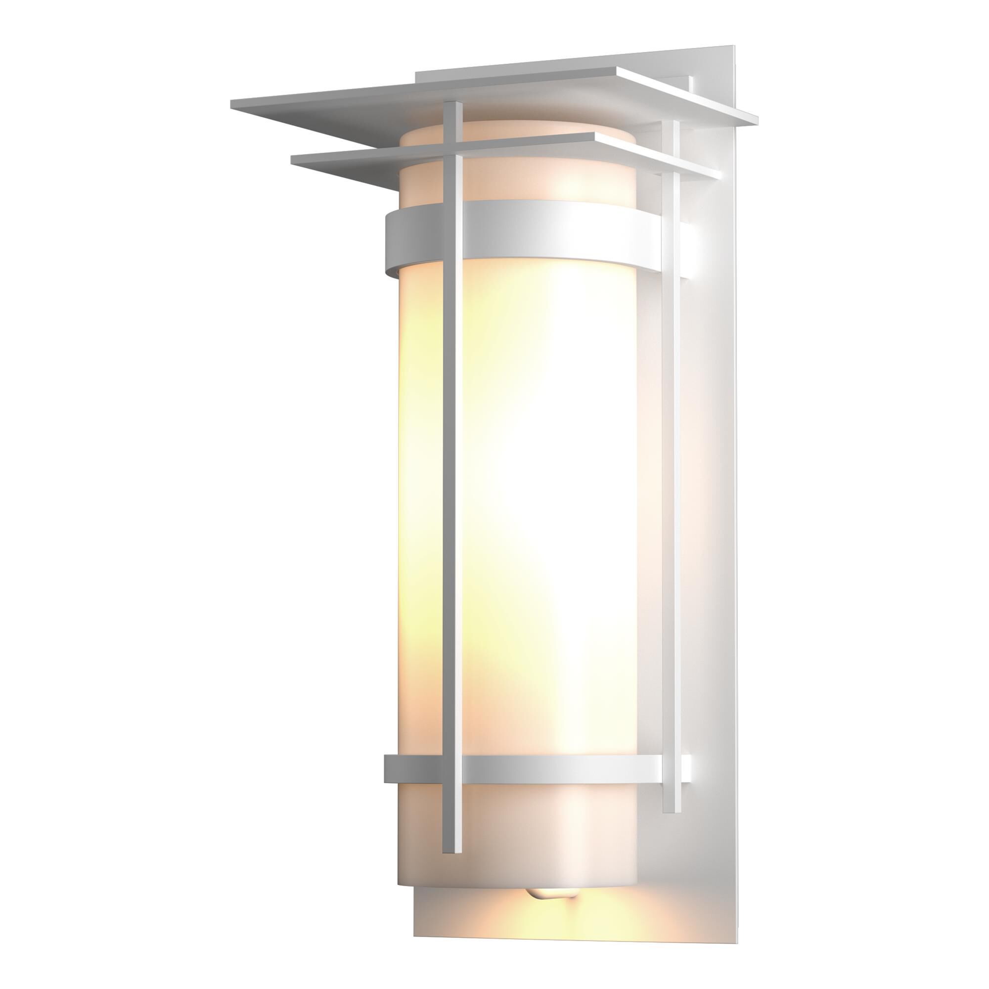 Shown in Coastal White finish and Opal glass