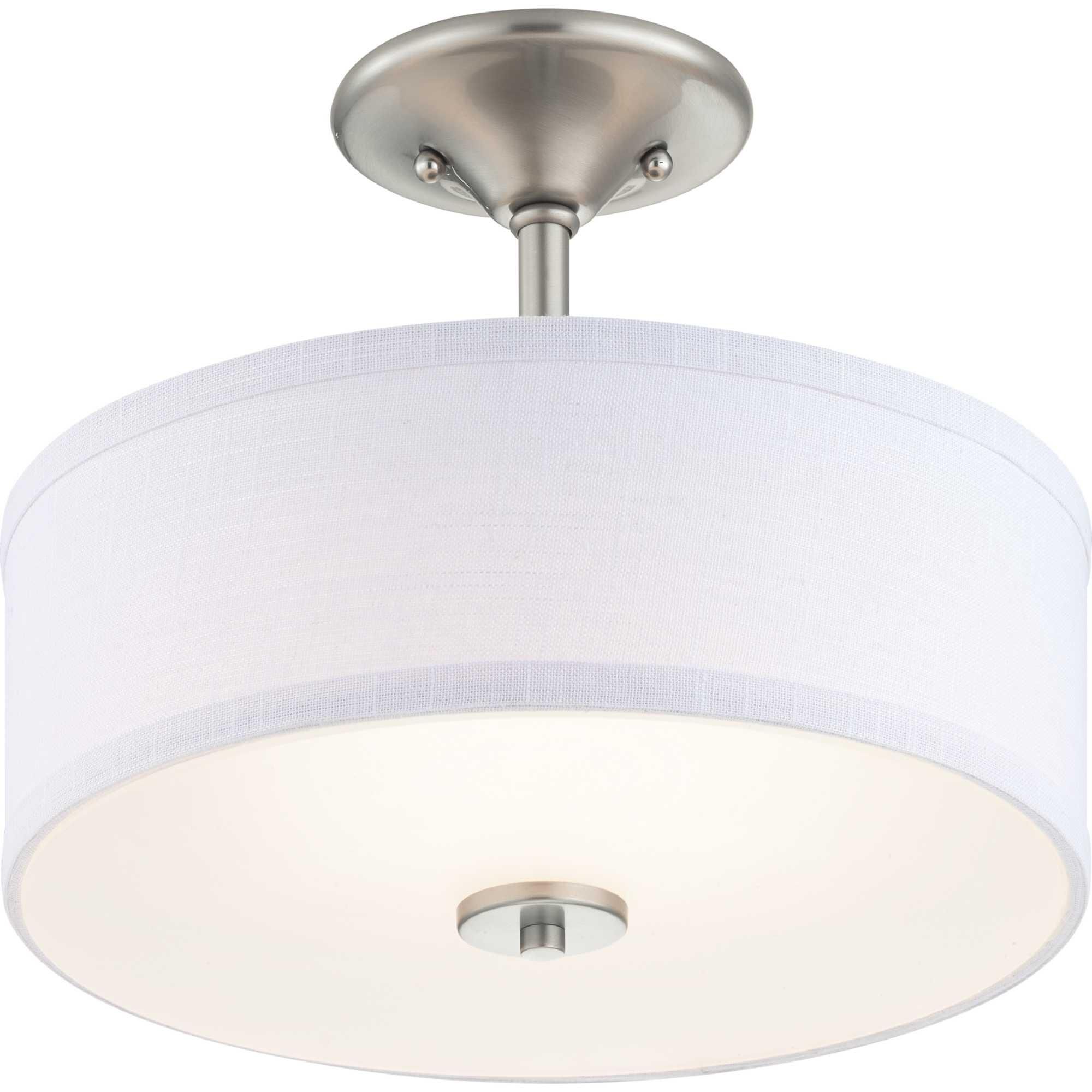 Inspire 13 Inch 1 Light LED Semi Flush Mount by Progress Lighting