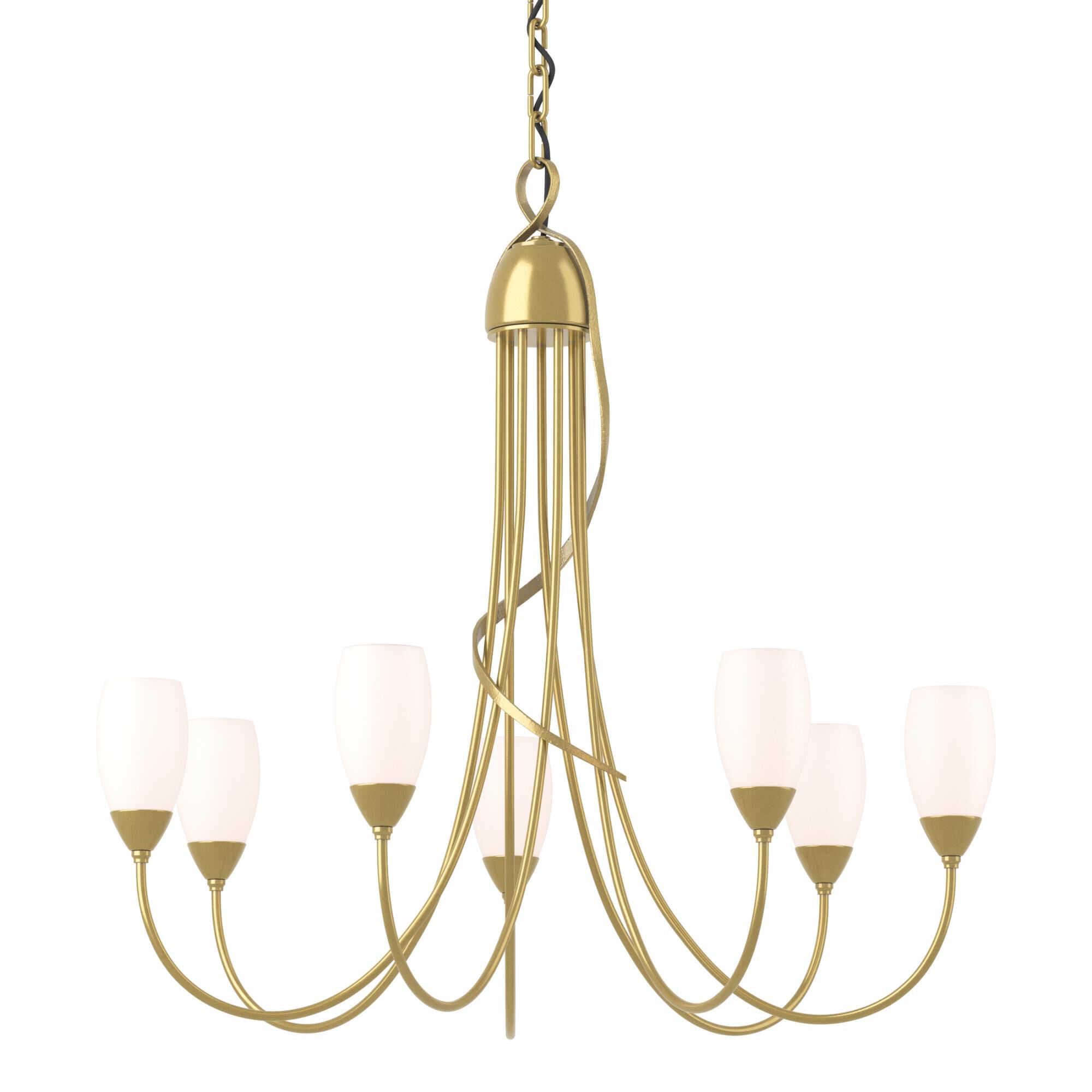 Shown in Modern Brass finish and Opal (Gg) glass