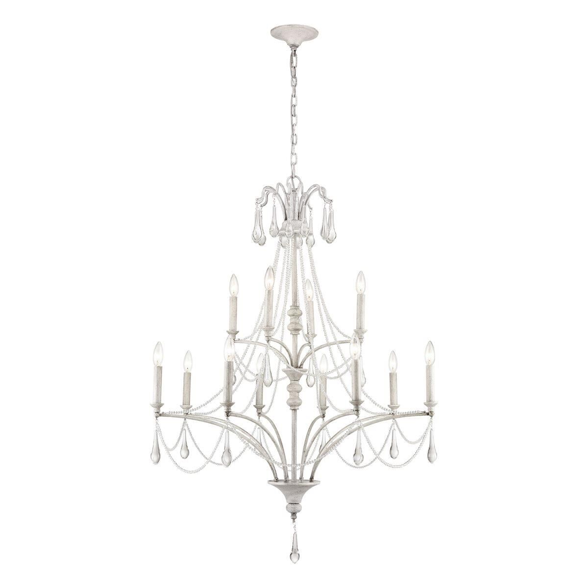 French Parlor 36 Inch 12 Light Chandelier by ELK Lighting