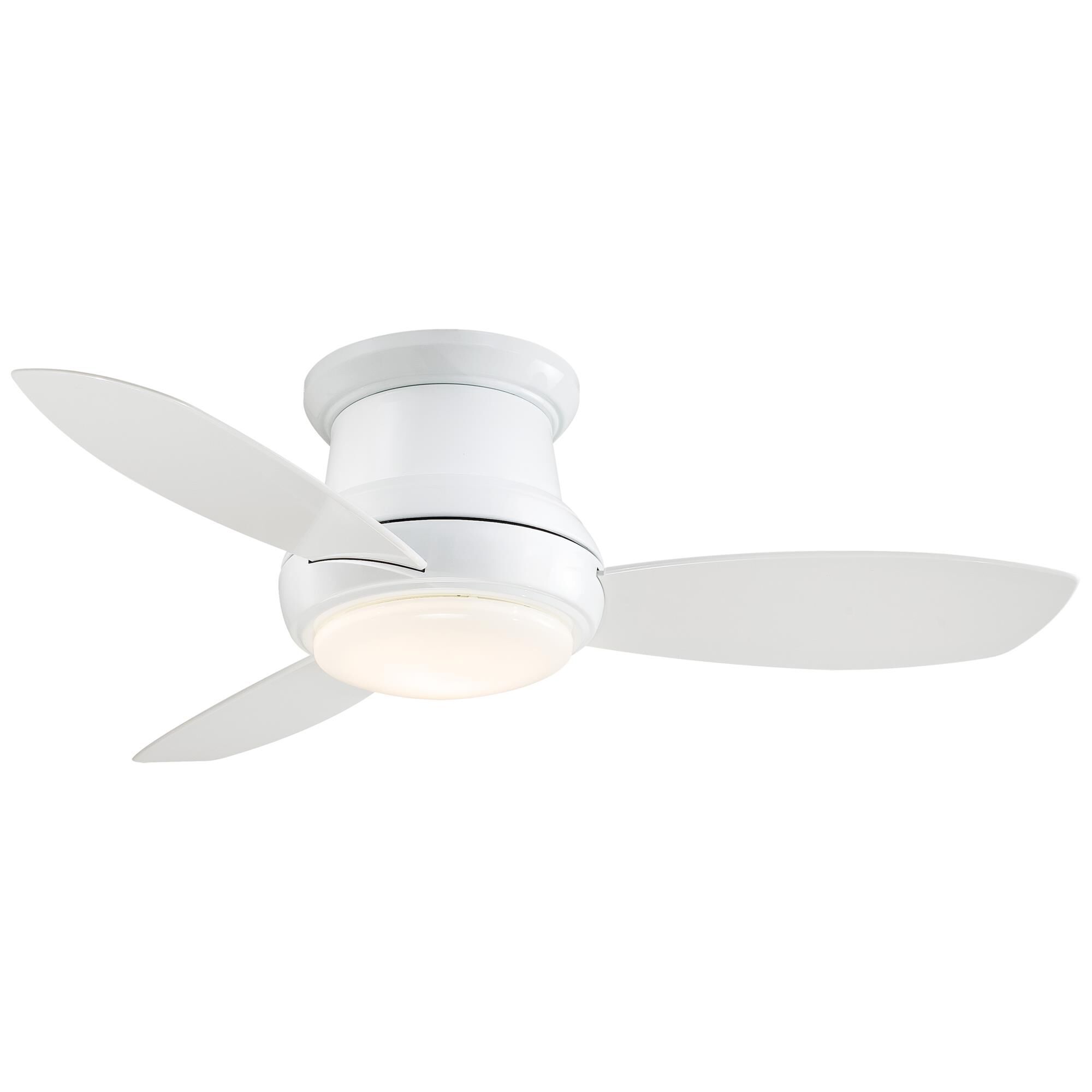 Concept 44 Inch Flush Mount Fan with Light Kit,