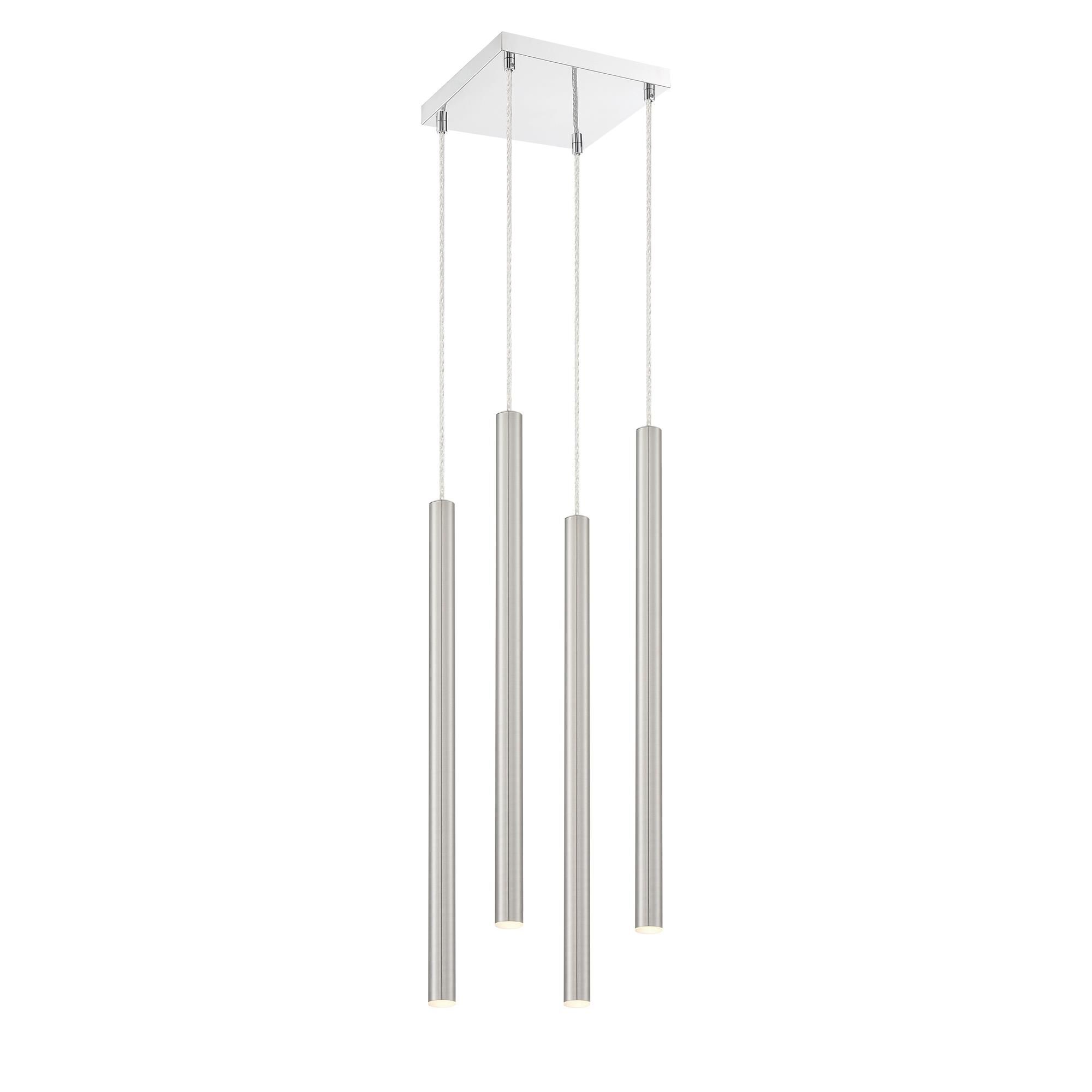 Shown in Chrome finish and Steel glass and Steel shade