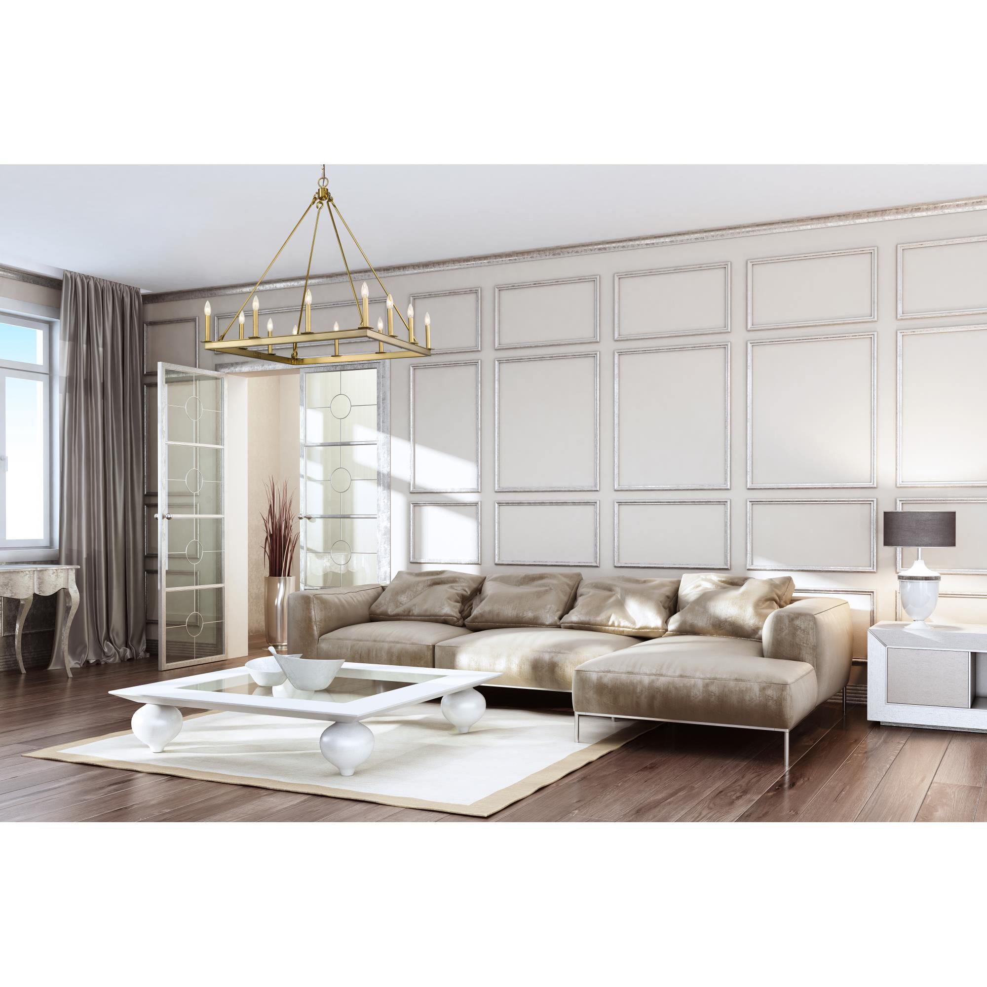 Shown in Olde Brass finish and --- glass and --- shade