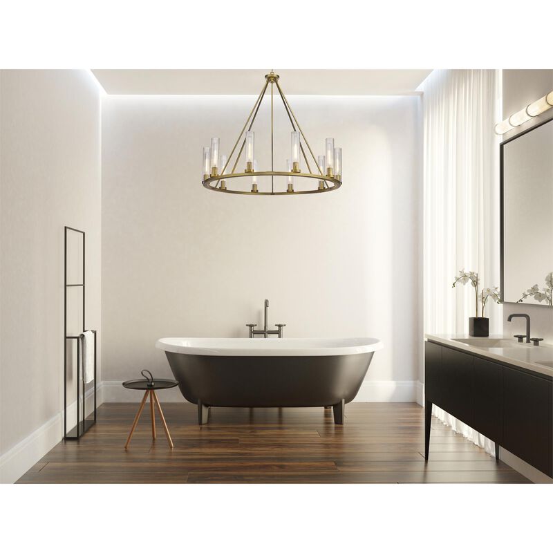 Beau 46 Inch 10 Light Chandelier by Z-Lite