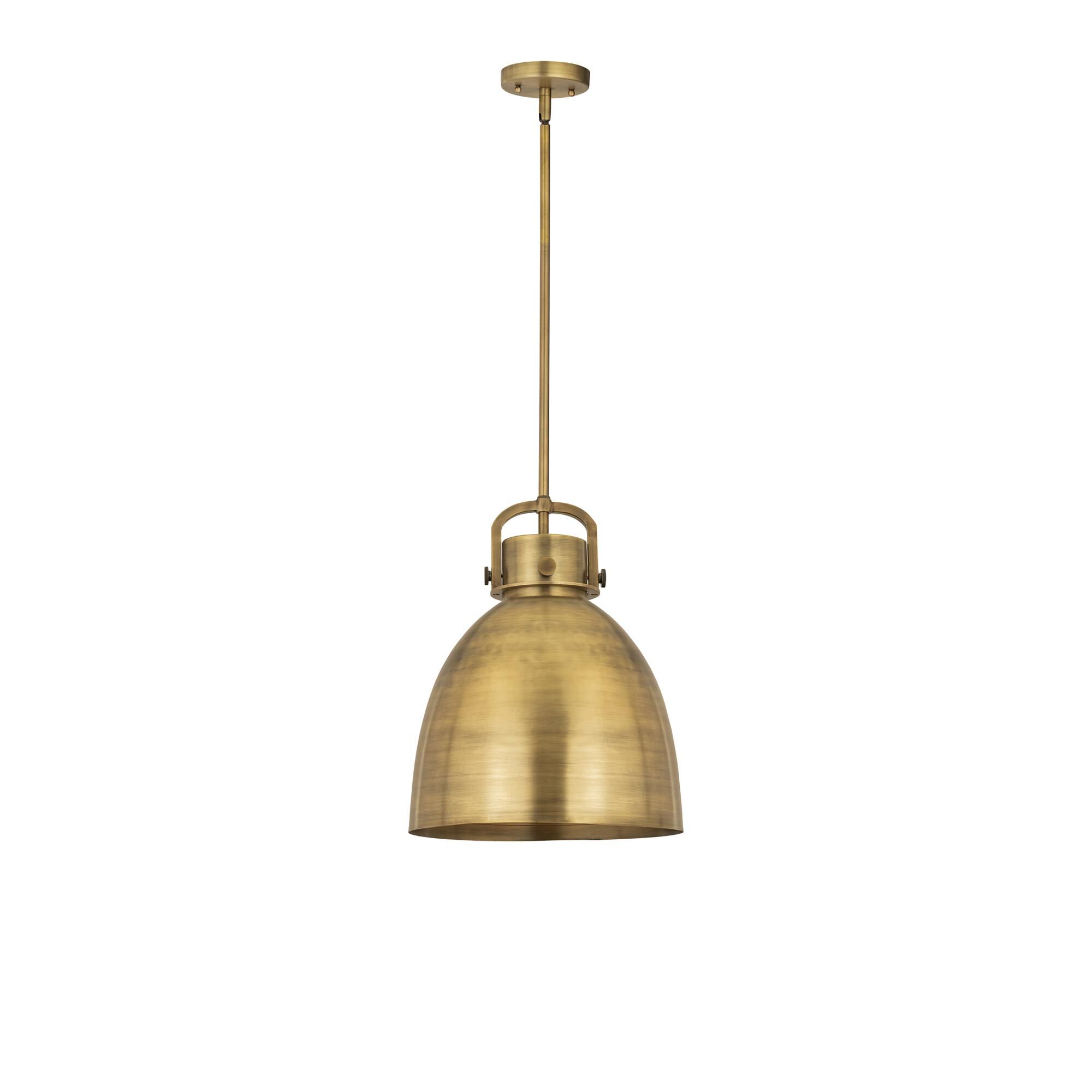 Shown in Brushed Brass finish and Brushed Brass Steel shade