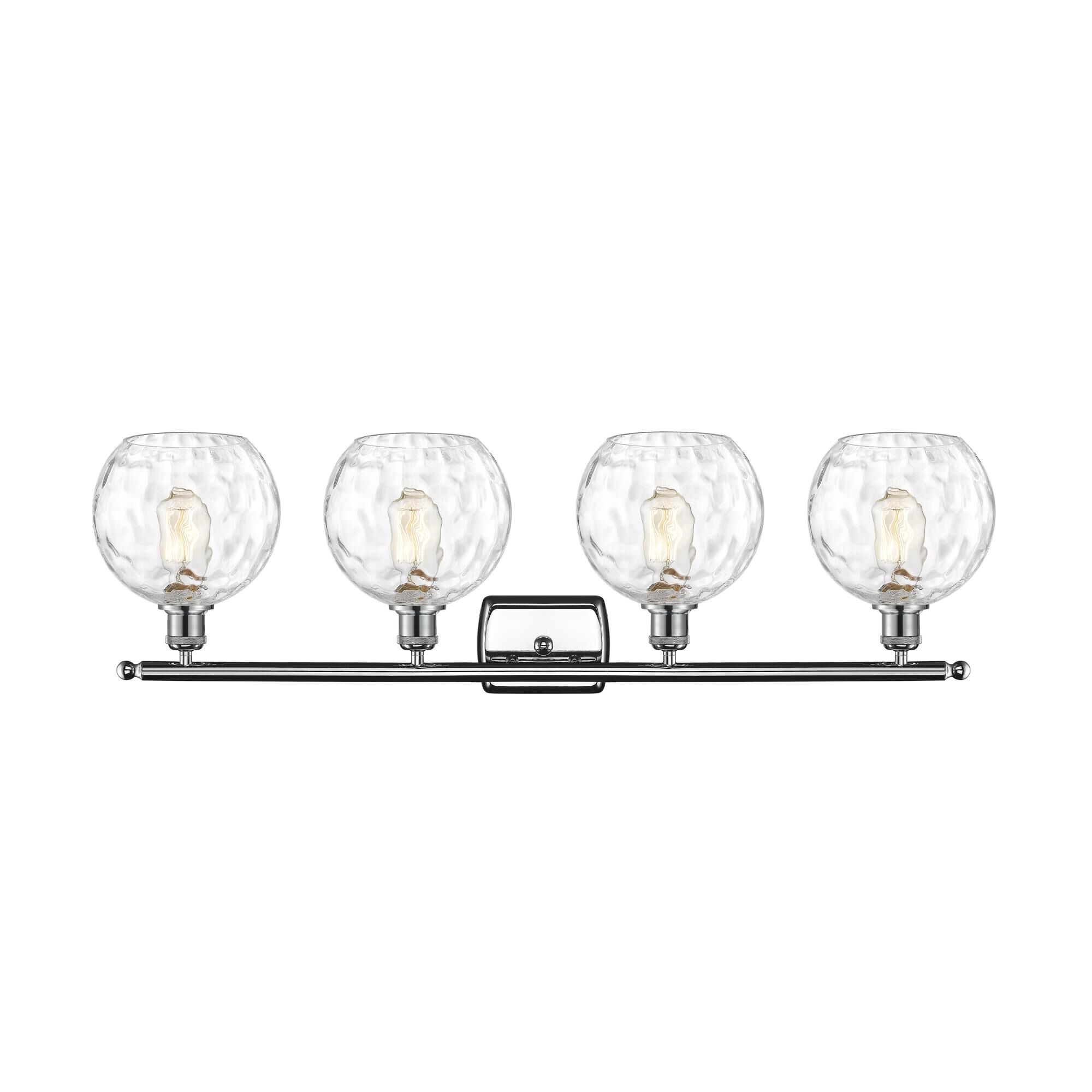 Shown in Polished Chrome finish and Clear glass