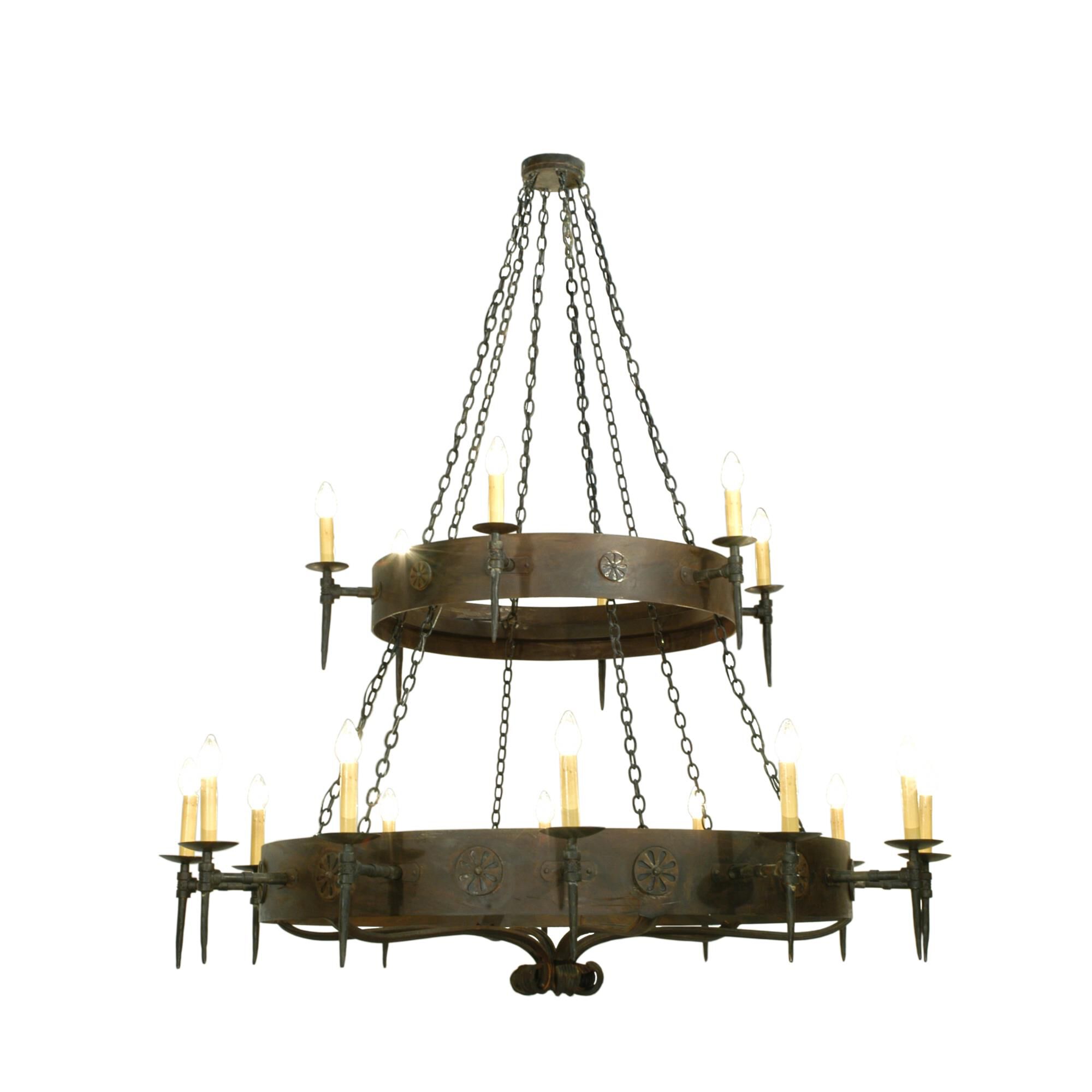 Warwick 72 Inch 18 Light Chandelier by Meyda Lighting