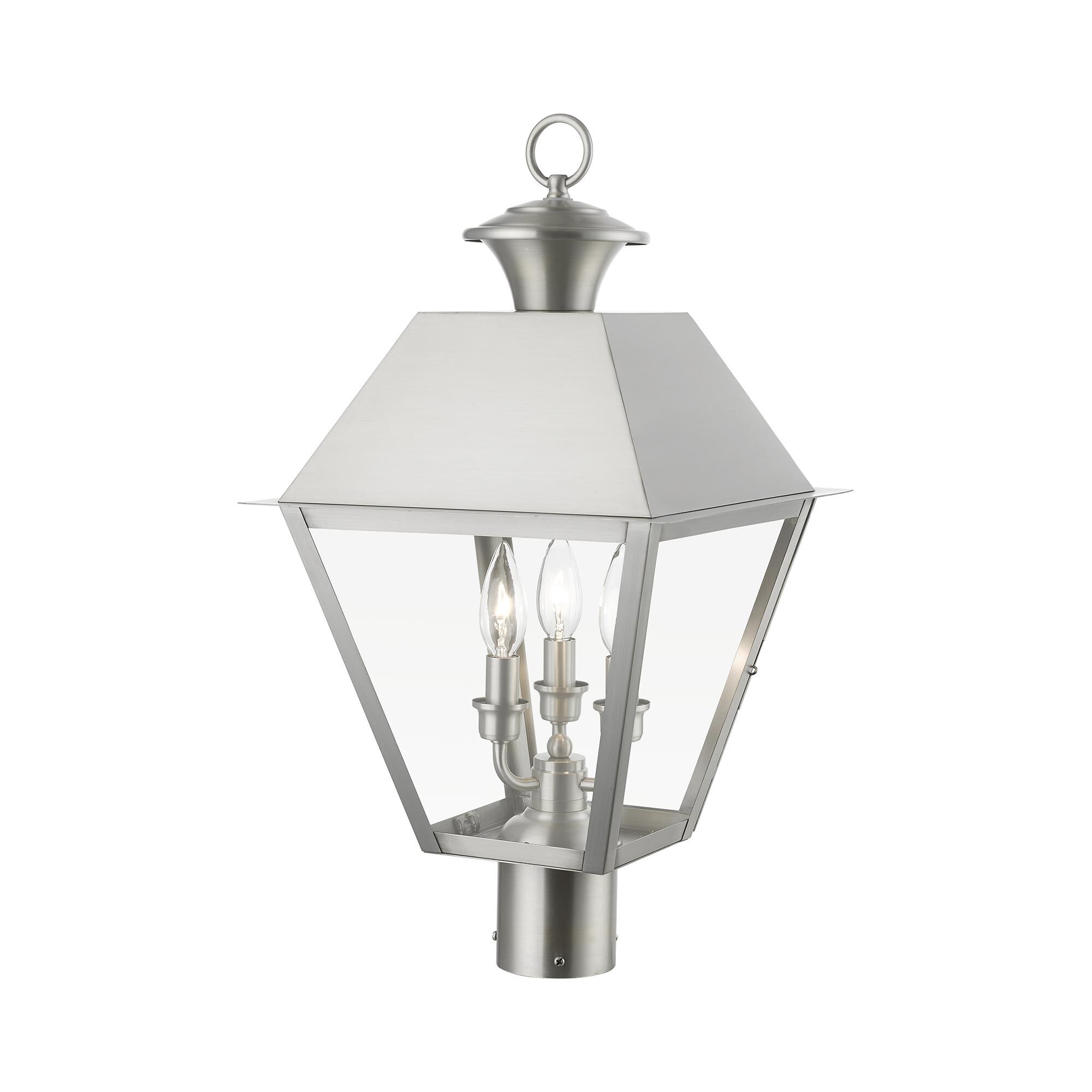 Wentworth 22 Inch Tall 3 Light Outdoor Post Lamp by Livex Lighting