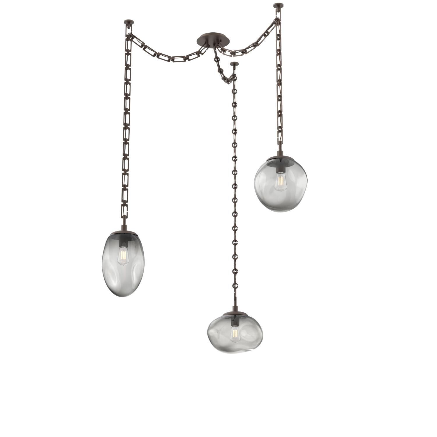 Levi Wilson Cosmos 17 Inch Multi Pendant Light by Hammerton Studio