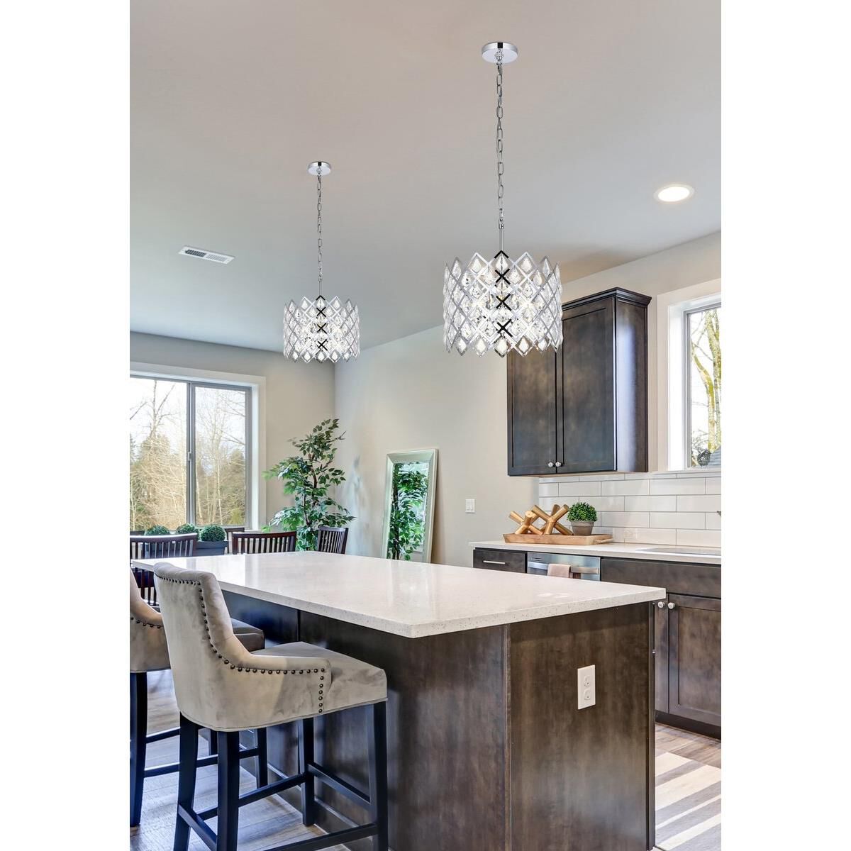 Lyla 13 Inch Large Pendant by Elegant Lighting