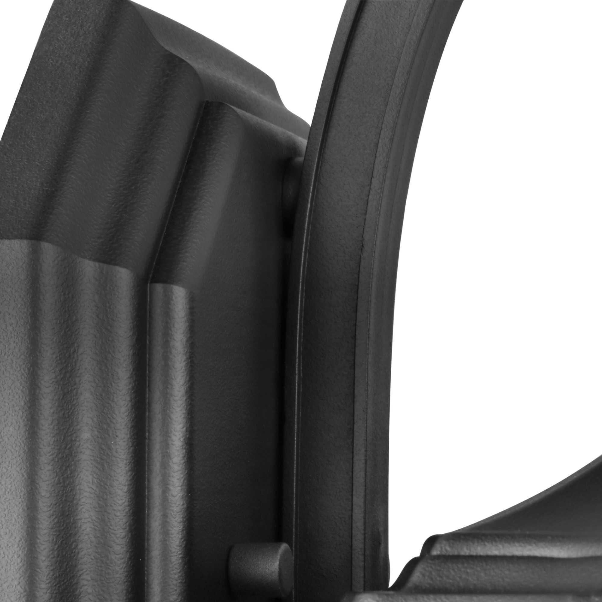 Shown in Textured Black finish and Clear Water glass