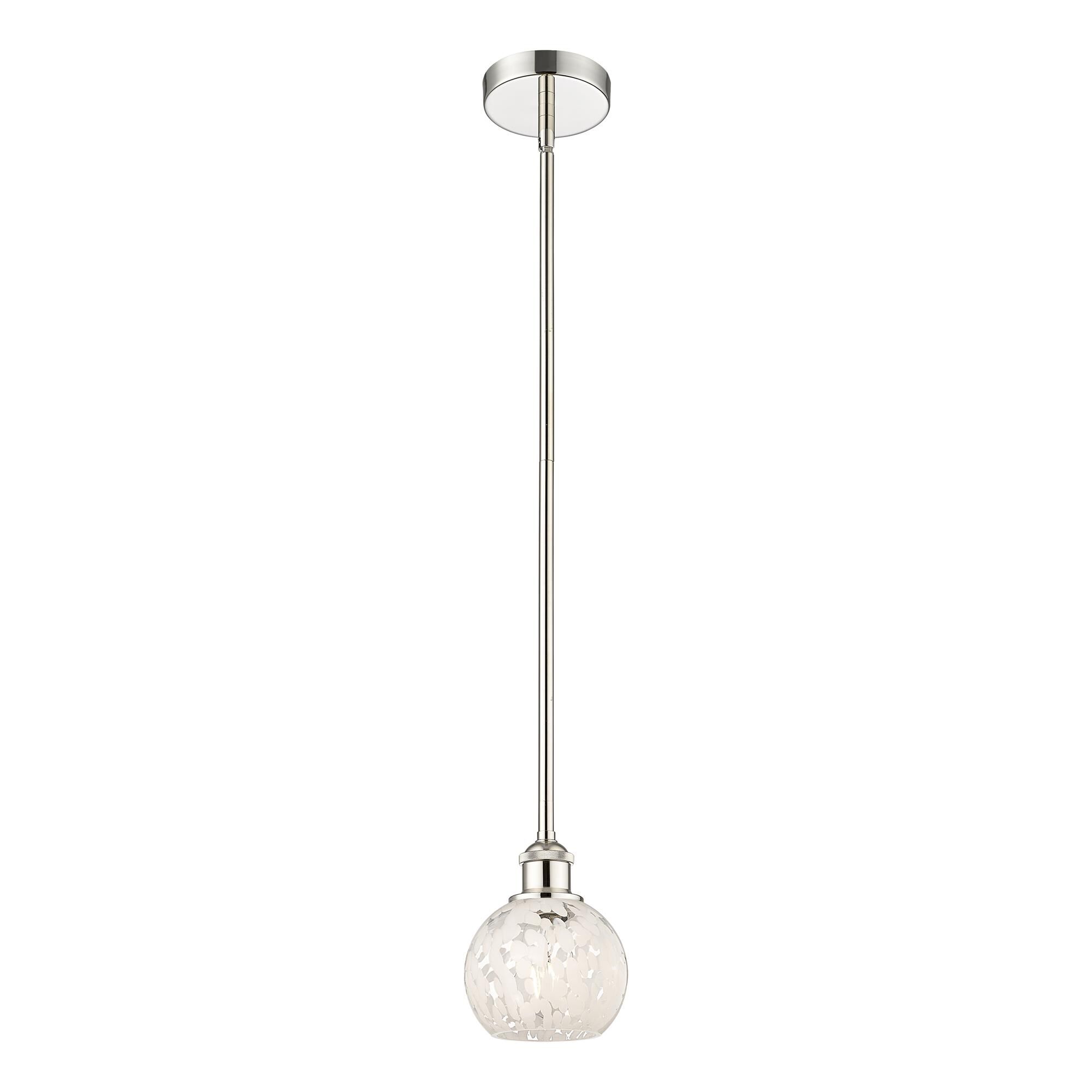 Bruno Marashlian White Mouchette 6 Inch Mini Pendant by Innovations Lighting