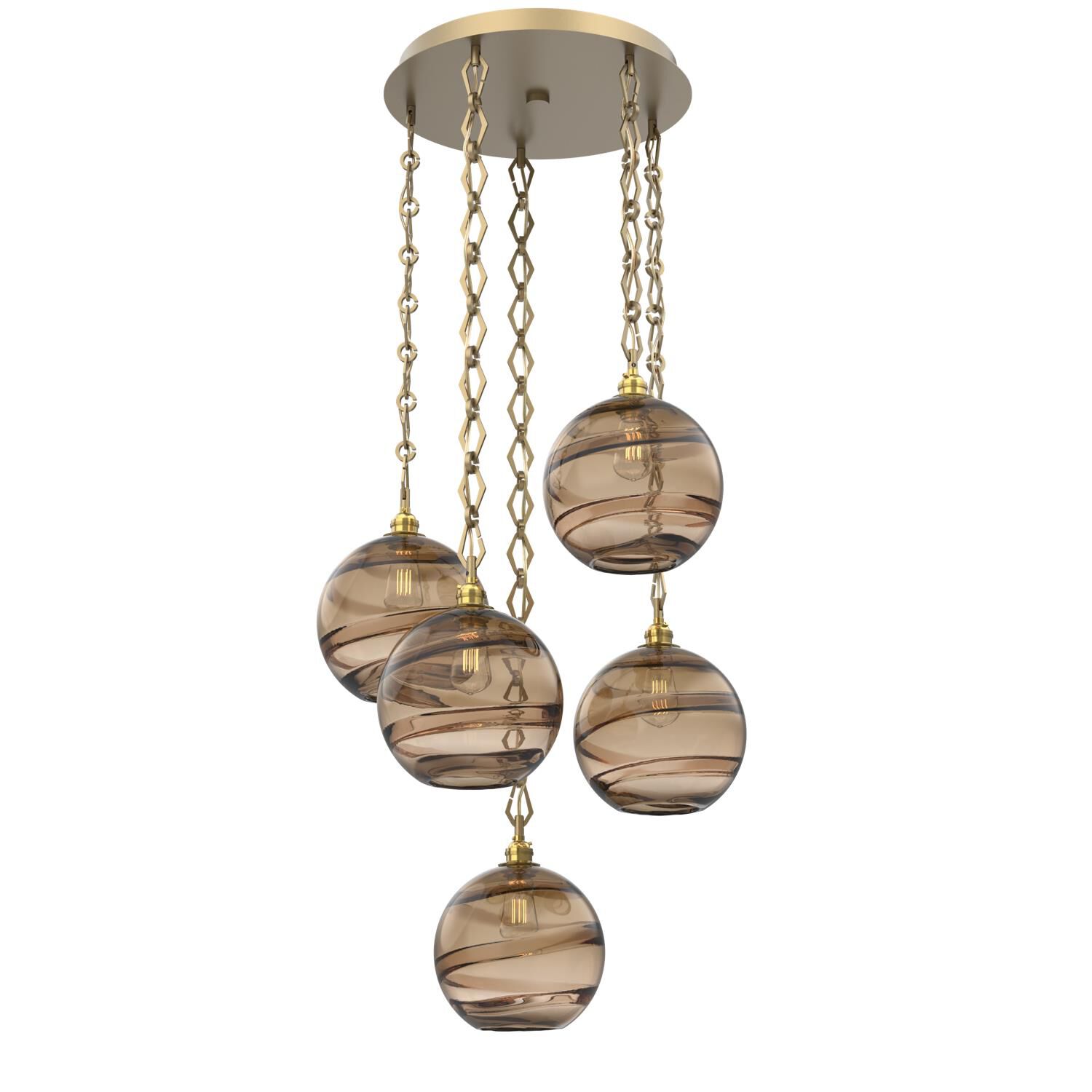Levi Wilson Terra 23 Inch Multi Light Pendant by Hammerton Studio