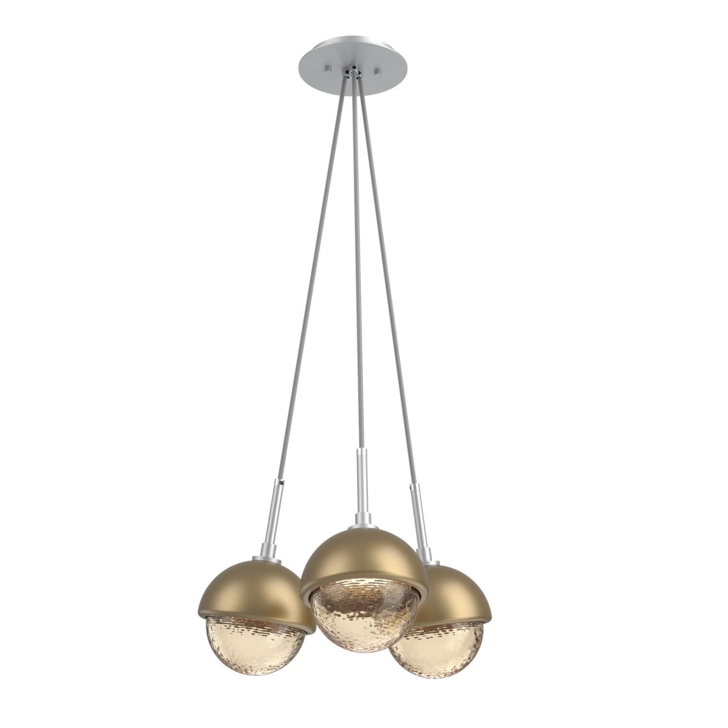 Levi Wilson Cabochon 13 Inch Multi Pendant Light by Hammerton Studio
