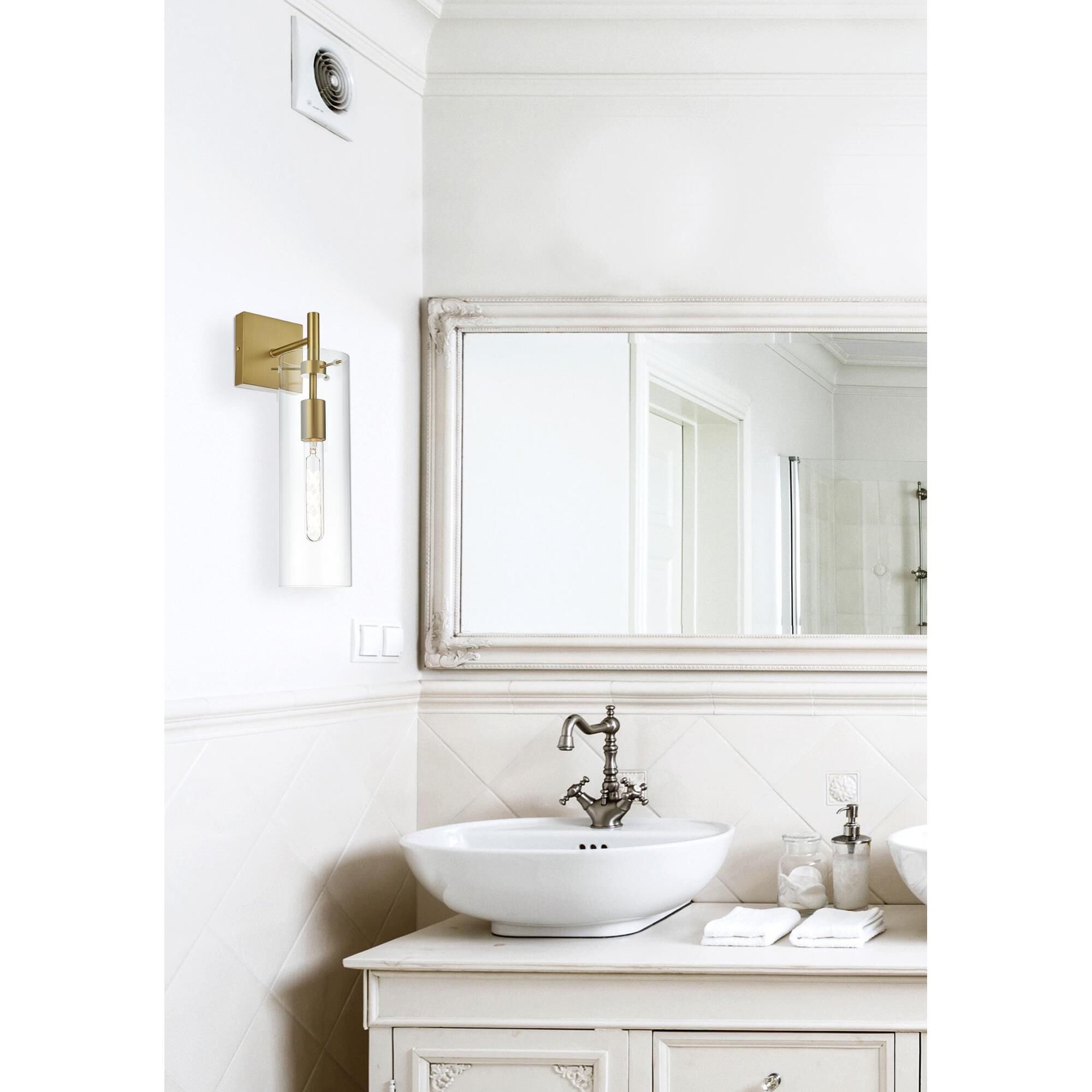 Shown in Satin Gold And Clear finish