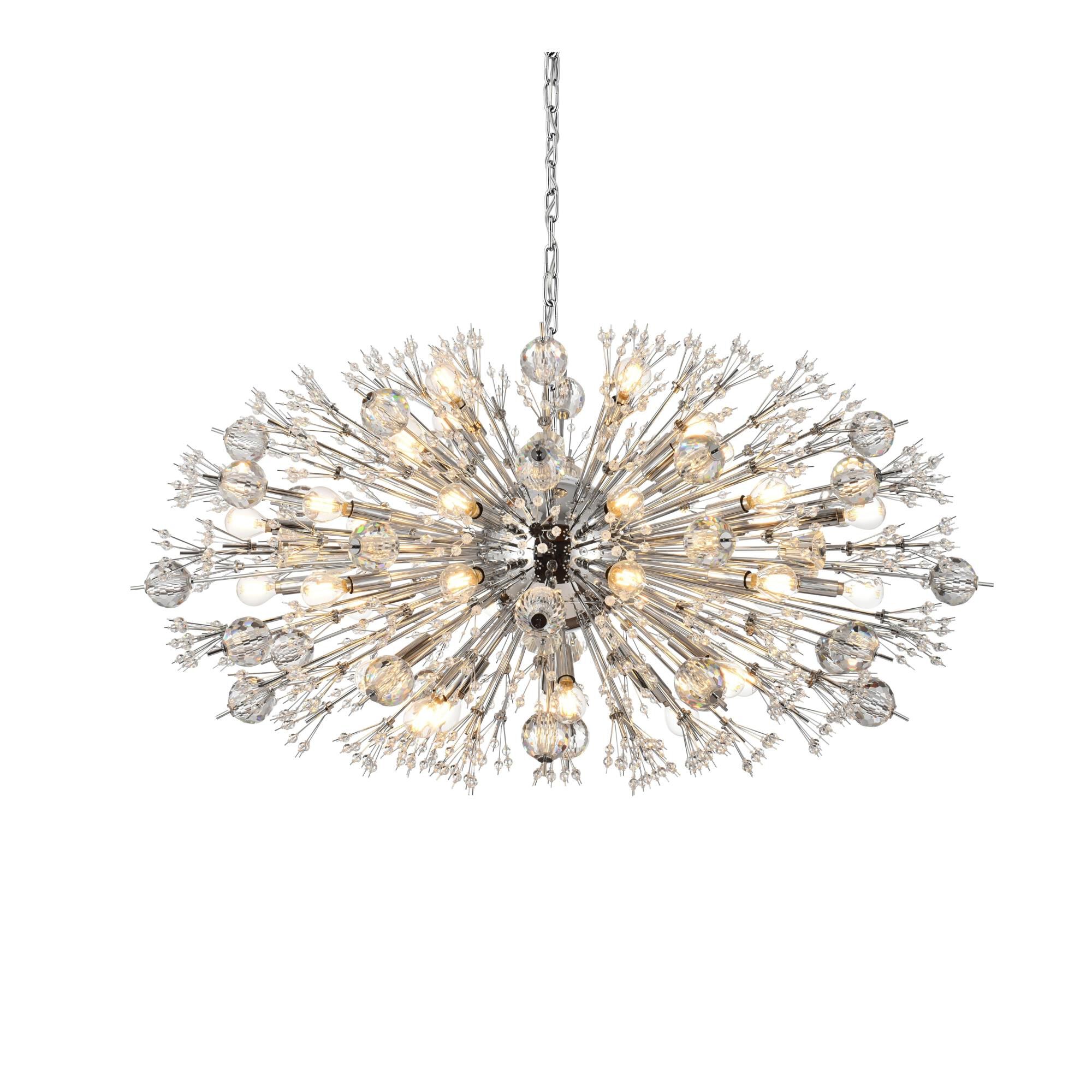 Shown in Chrome finish and Royal Cut crystal