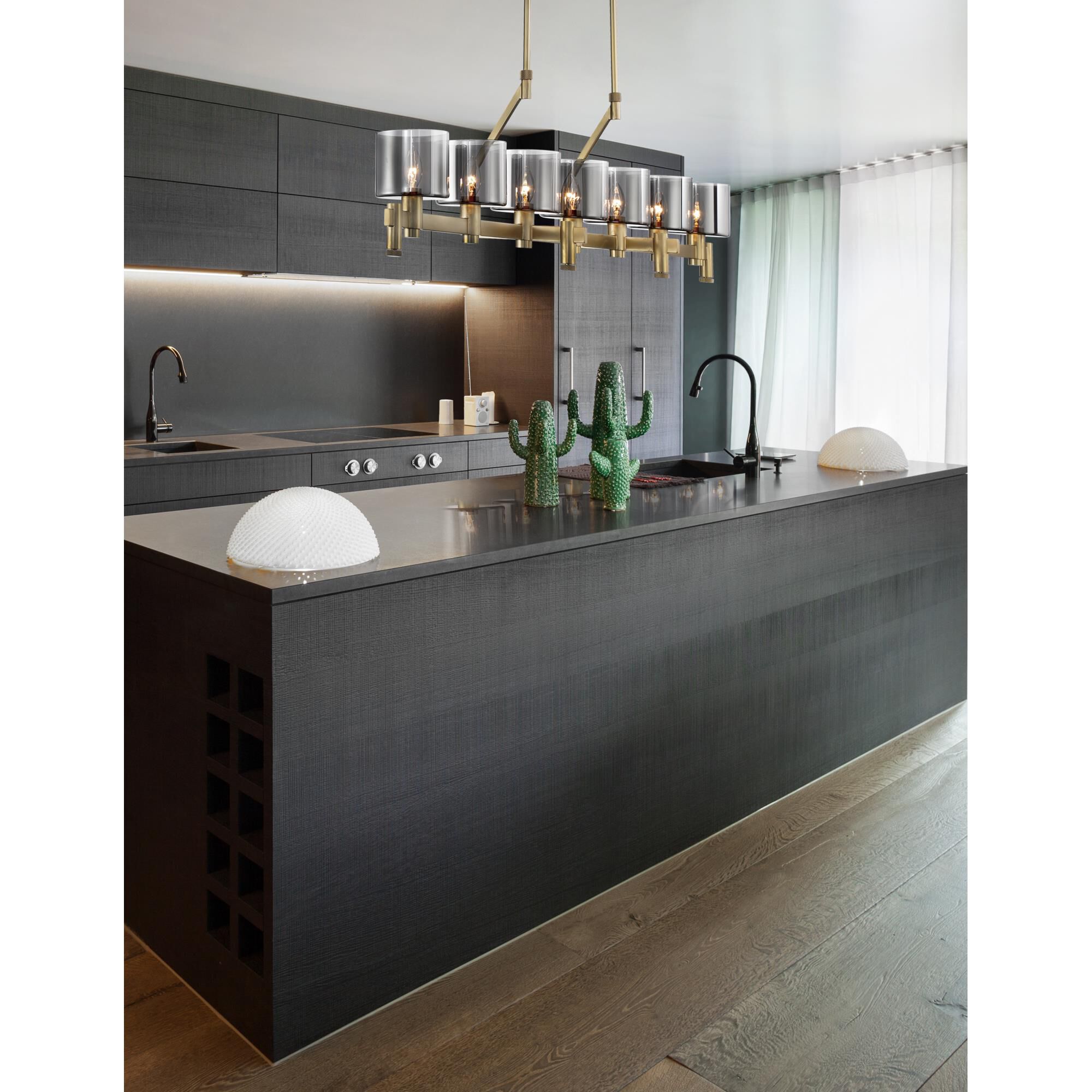 Decato 42 Inch 5 Light Linear Suspension Light by Eurofase Lighting