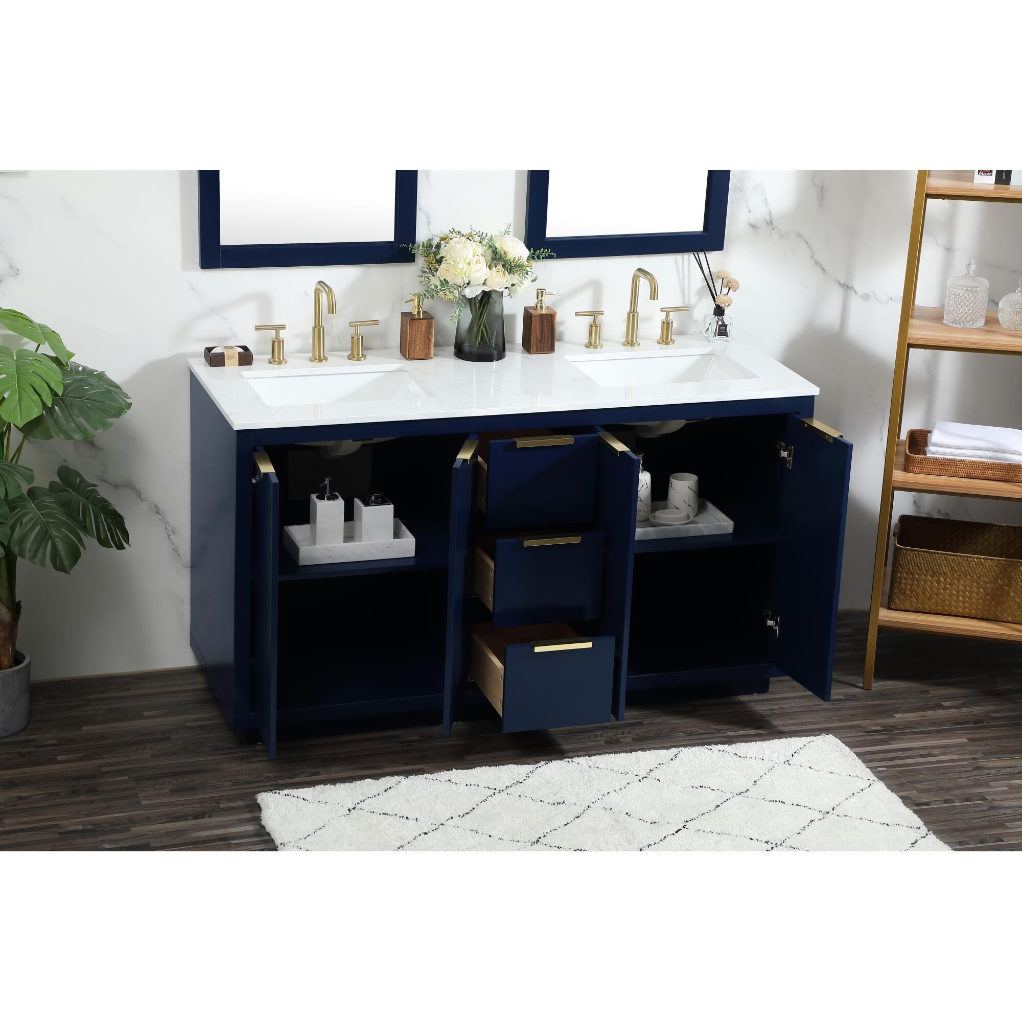 Shown in Blue finish