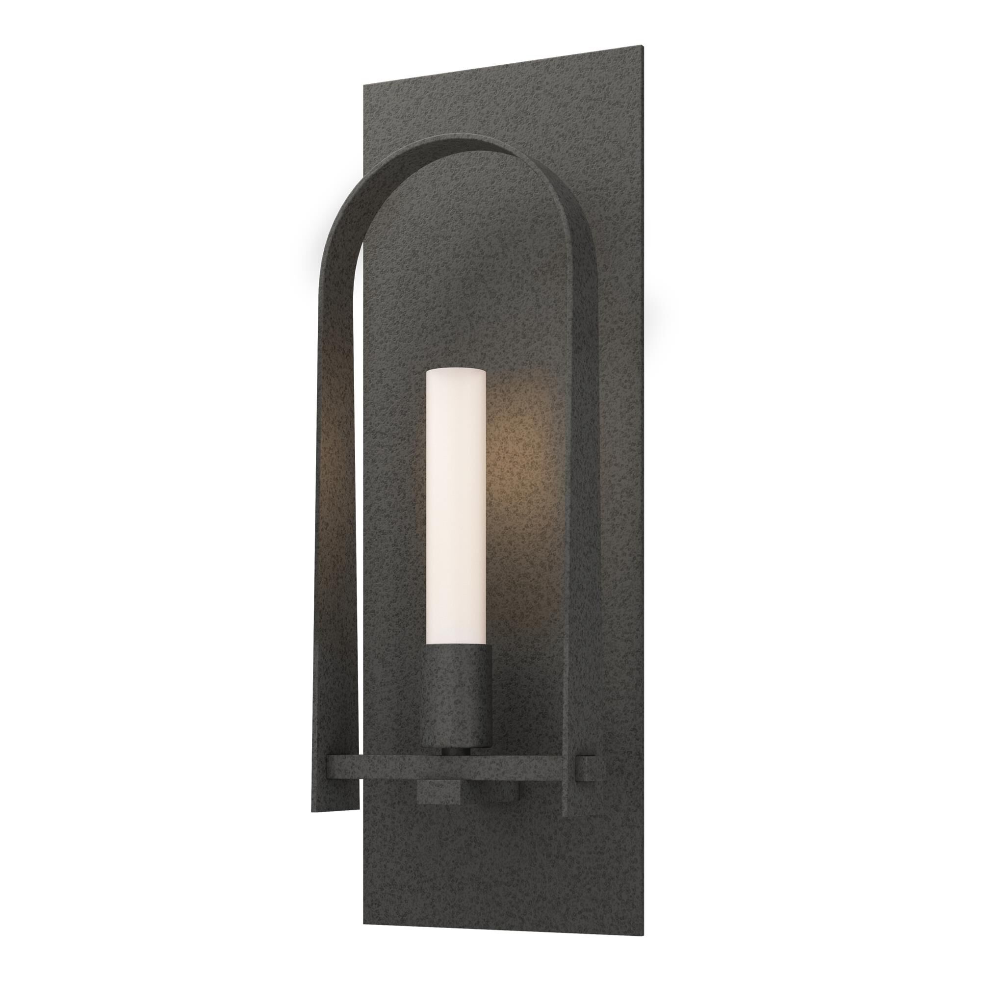 Shown in Natural Iron finish and Frosted glass and Frosted Glass shade