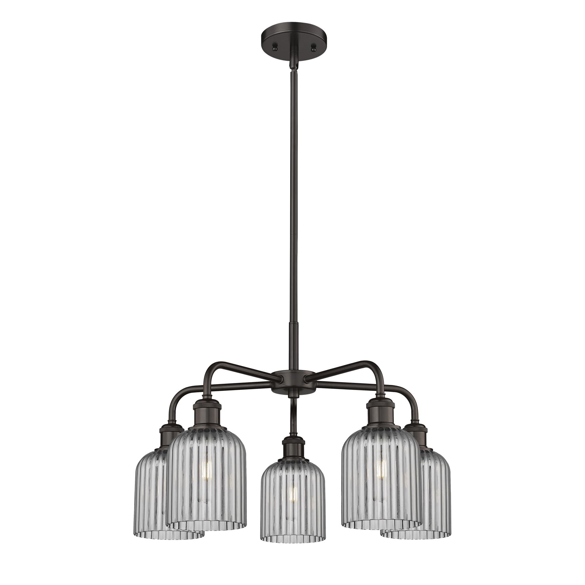 Shown in Oil Rubbed Bronze finish and Light Smoke shade