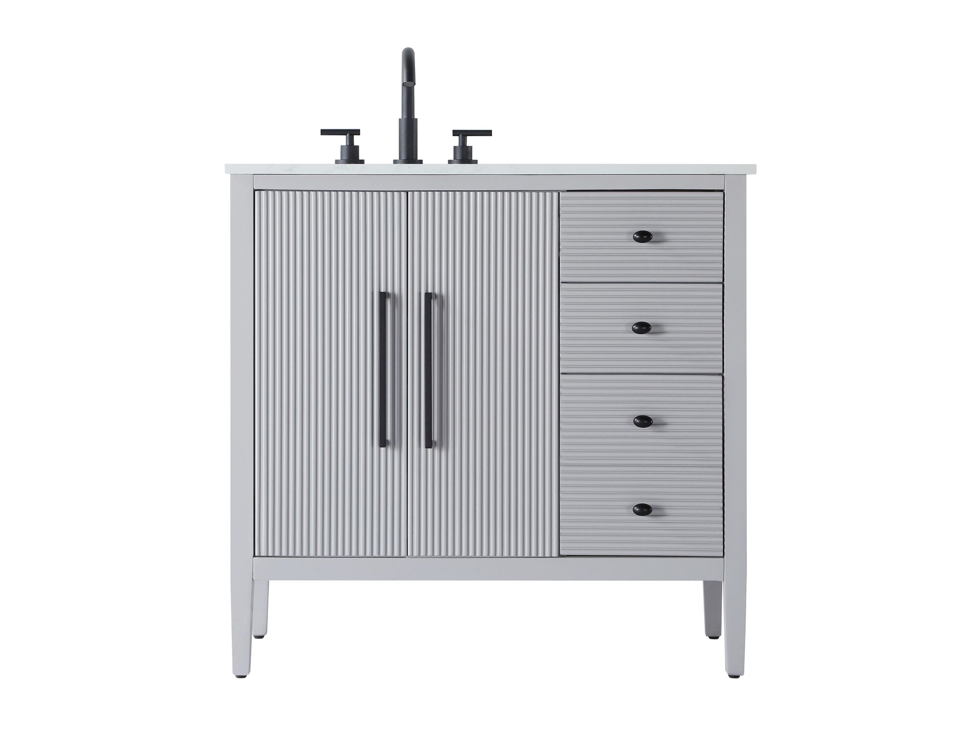 Shown in Grey finish