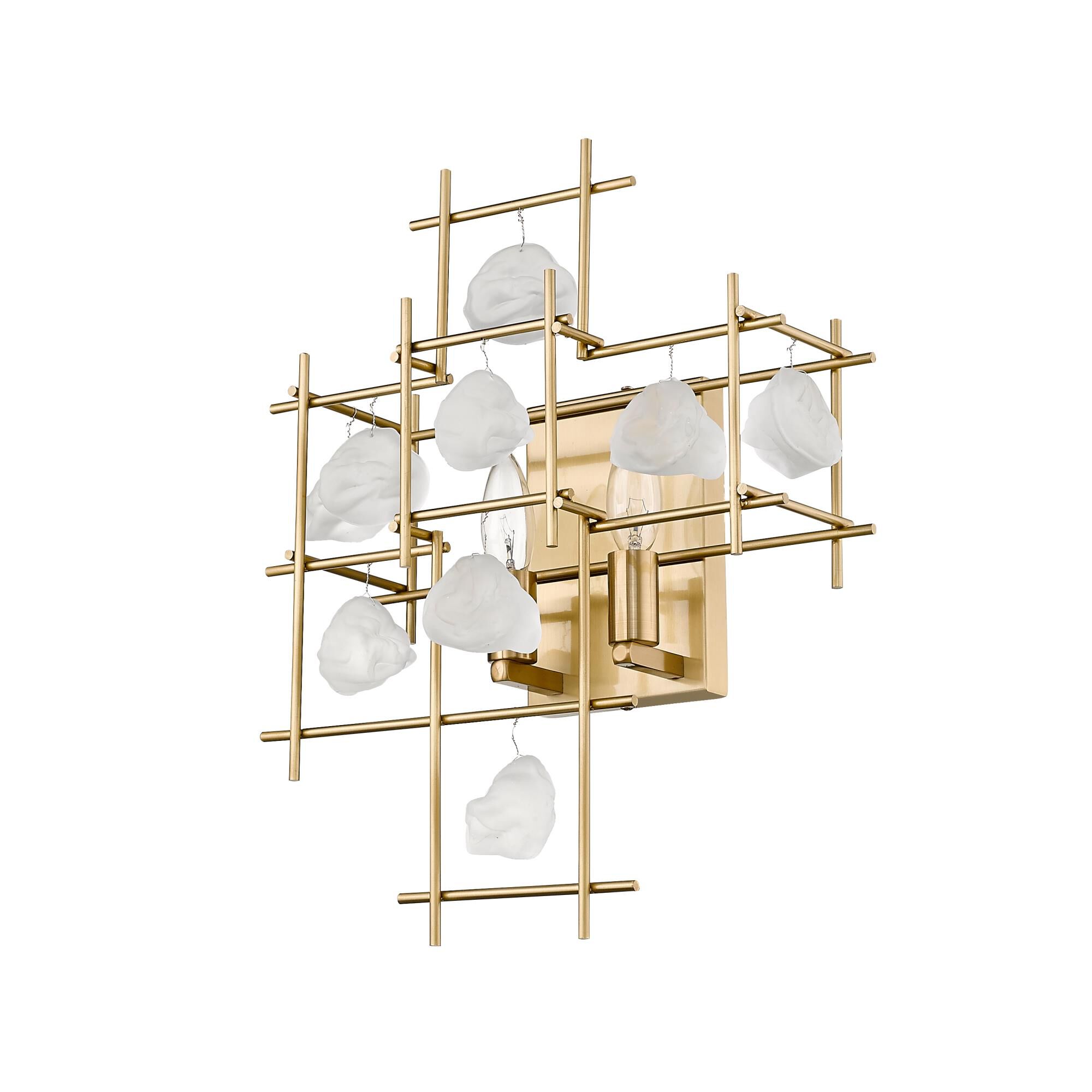 Shown in Aged Brass finish and --- glass and --- shade