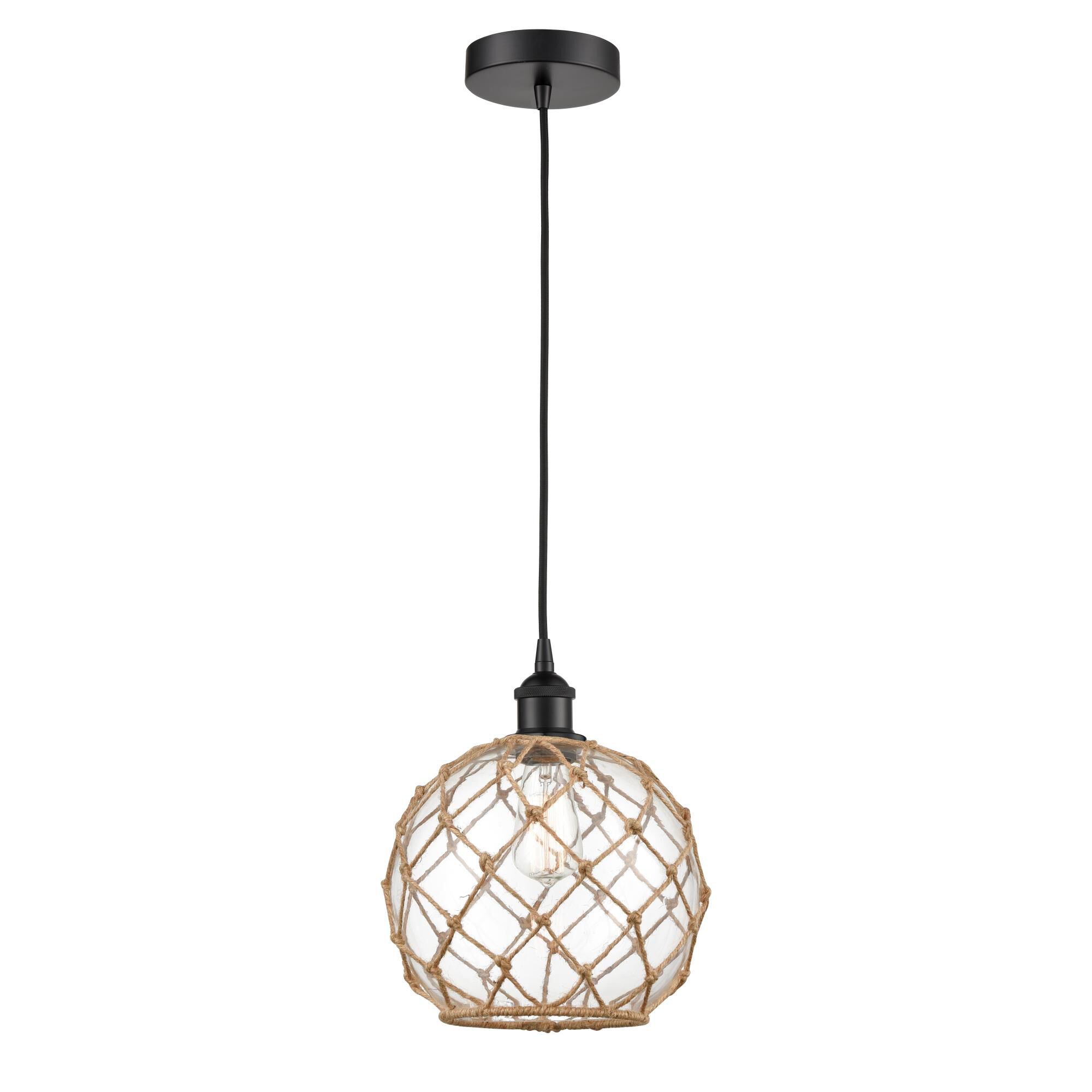 Bruno Marashlian Farmhouse Rope 10 Inch Mini Pendant by Innovations Lighting