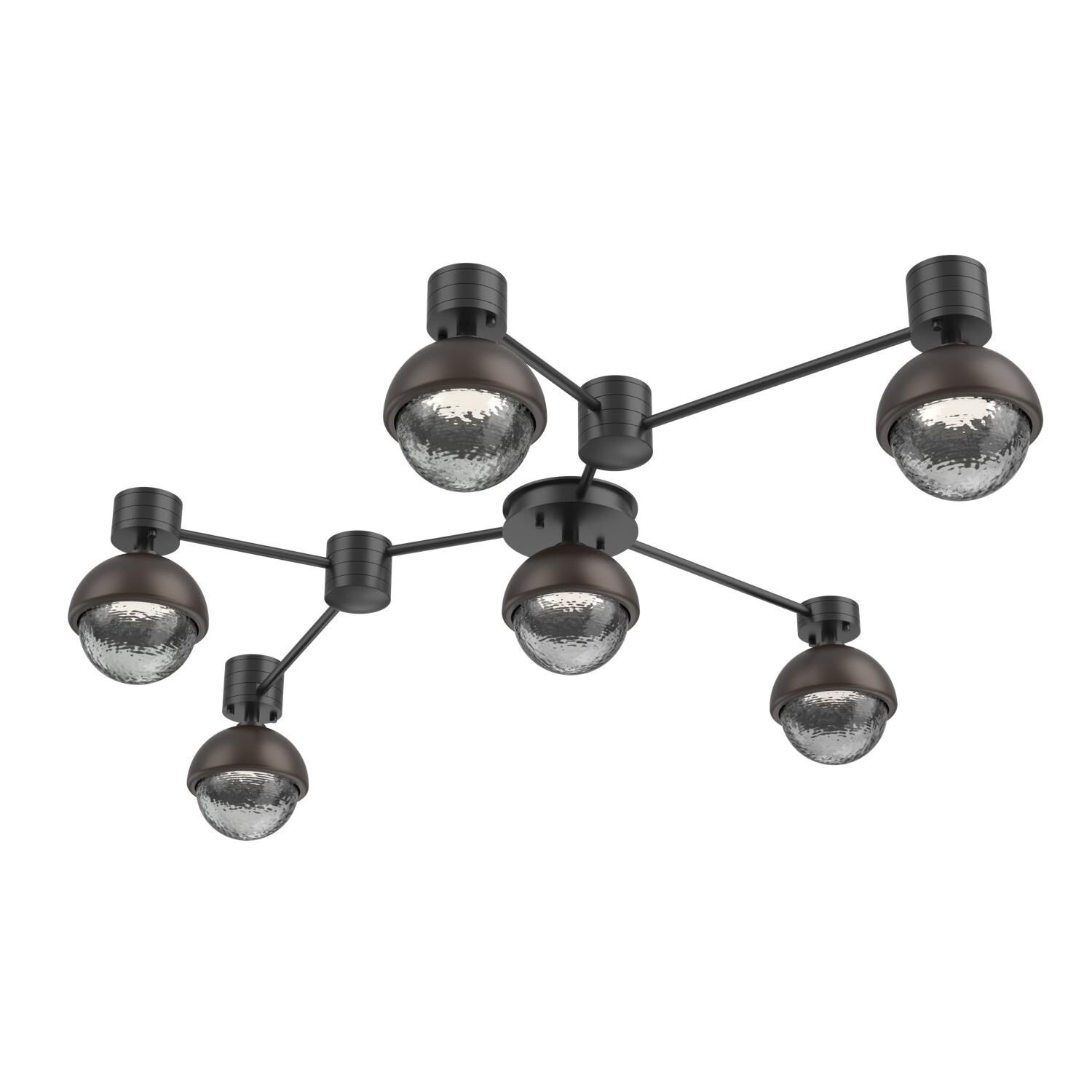 Levi Wilson Cabochon 41 Inch Flush Mount by Hammerton Studio