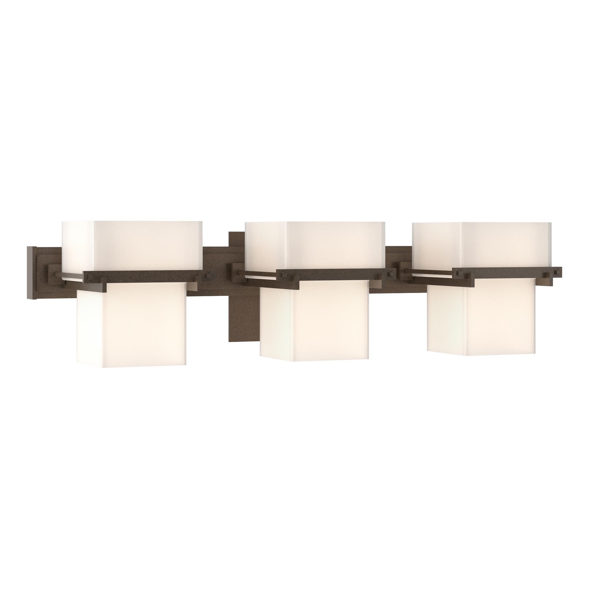 Shown in Bronze finish and Opal  glass