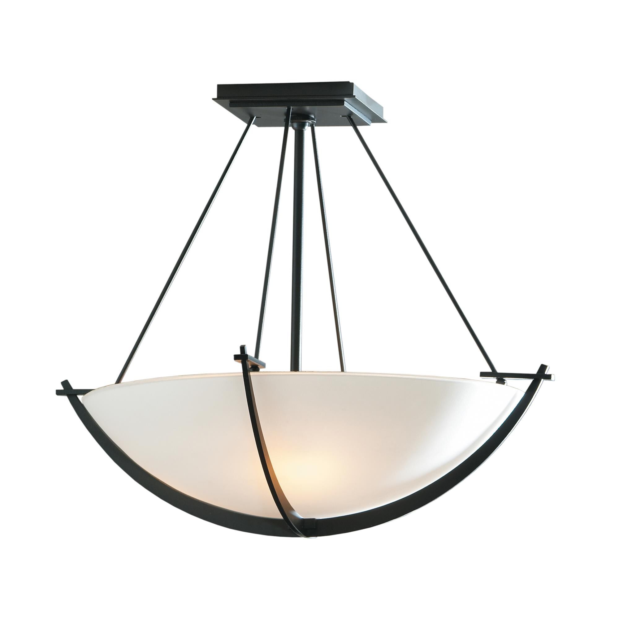 Compass 18 Inch 3 Light Semi Flush Mount by Hubbardton Forge