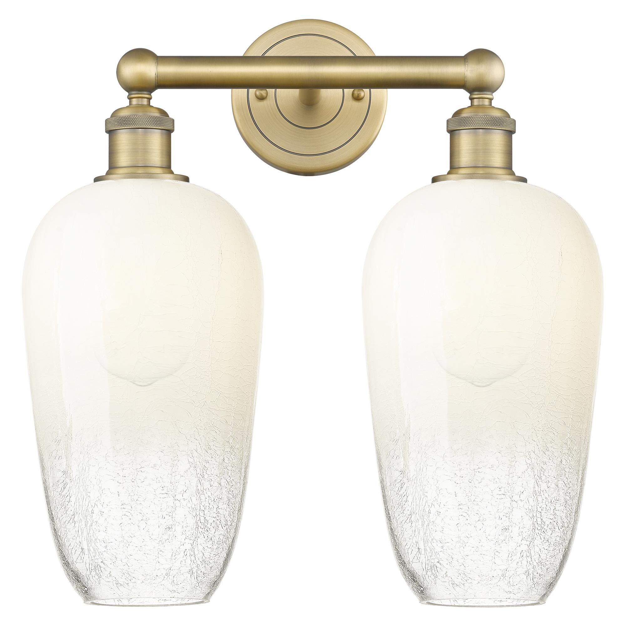 Shown in Brushed Brass finish and Opal glass