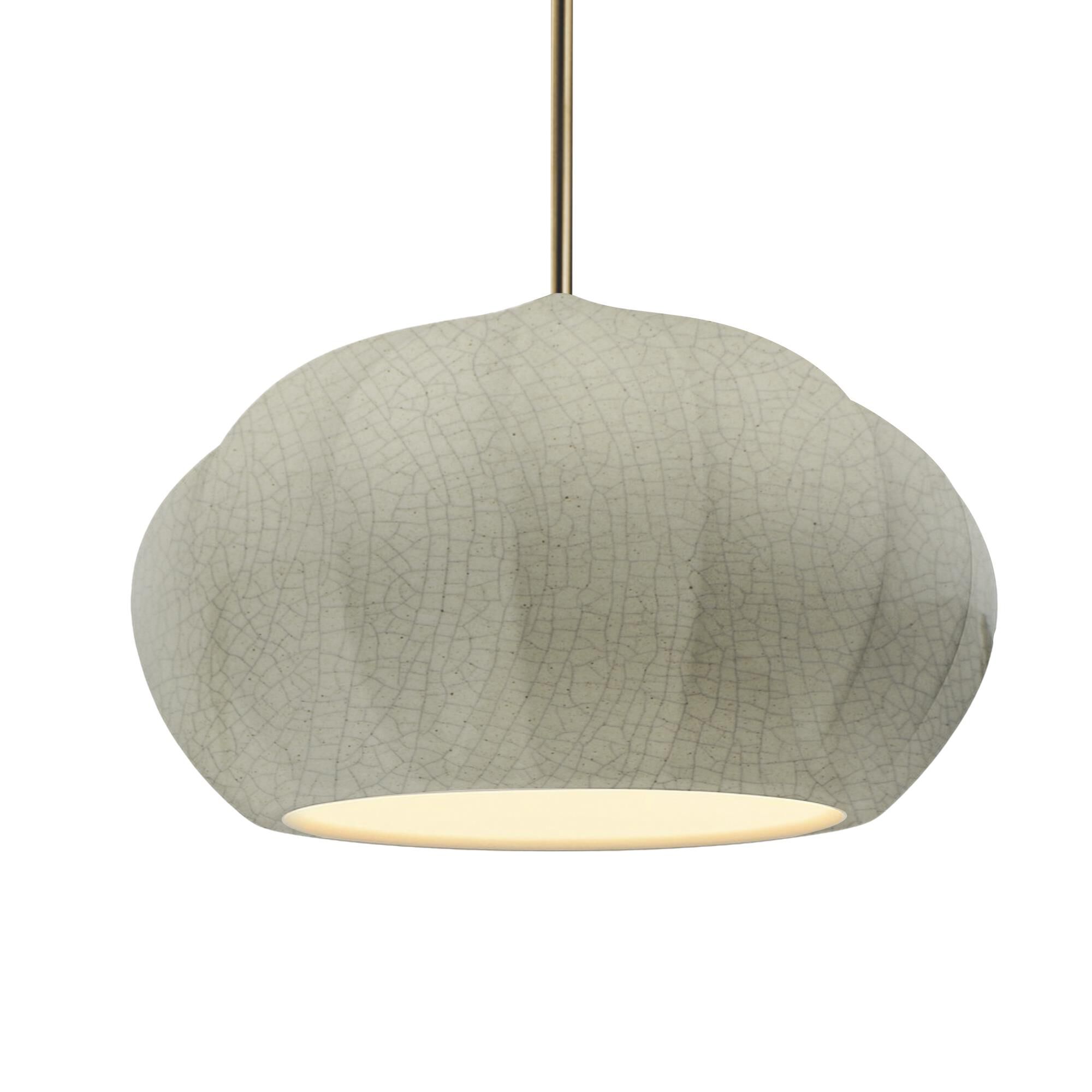 Fluted 13 Inch Large Pendant by Justice Design Group