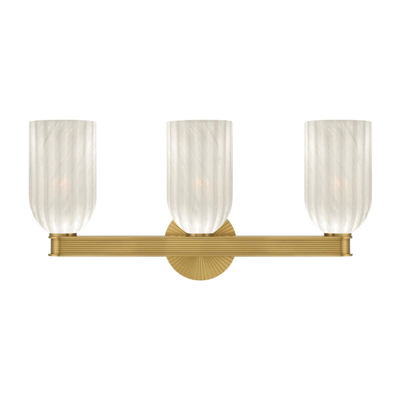 Lotus 23 Inch 3 Light Bath Vanity Light by Crystorama