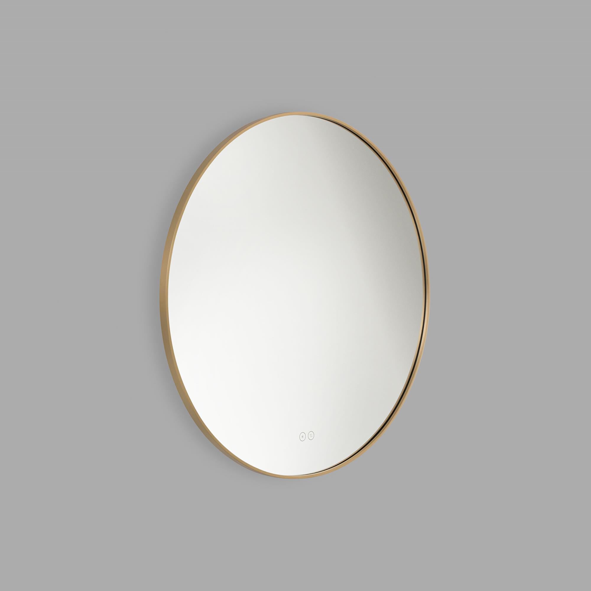 Shown in Satin Brass finish and Mirror Glass shade