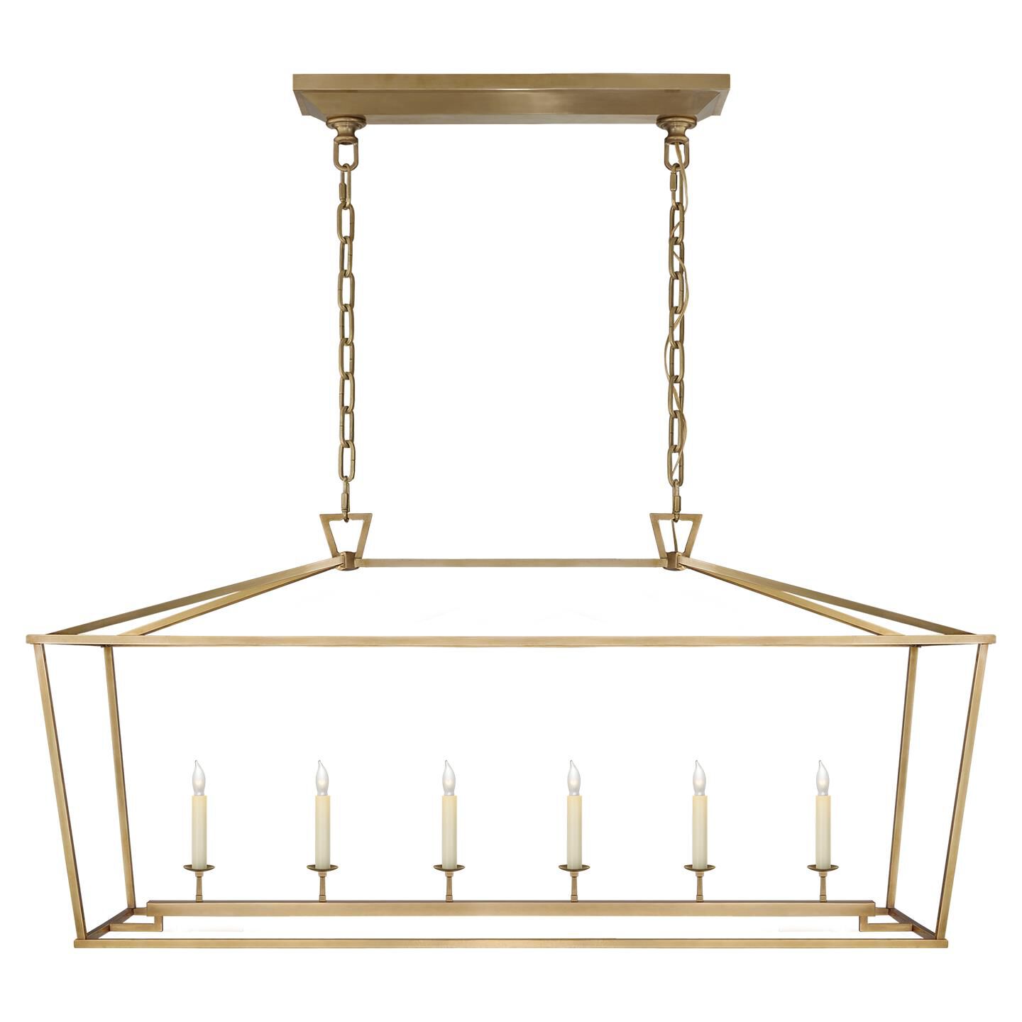 Chapman & Myers Darlana 54 Inch 6 Light Linear Suspension Light by Visual Comfort Signature Collection