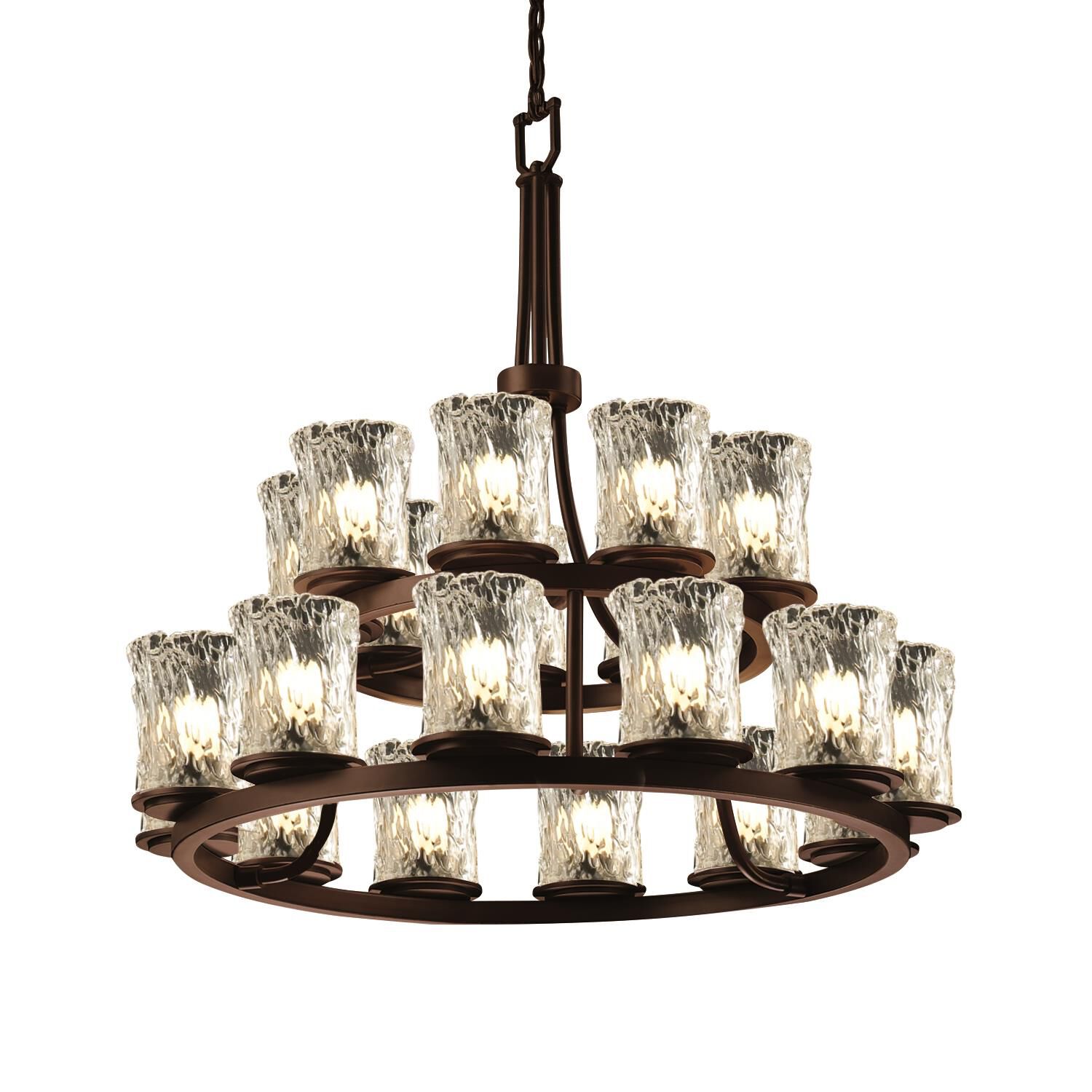 Veneto Luce 33 Inch 21 Light Chandelier by Justice Design Group