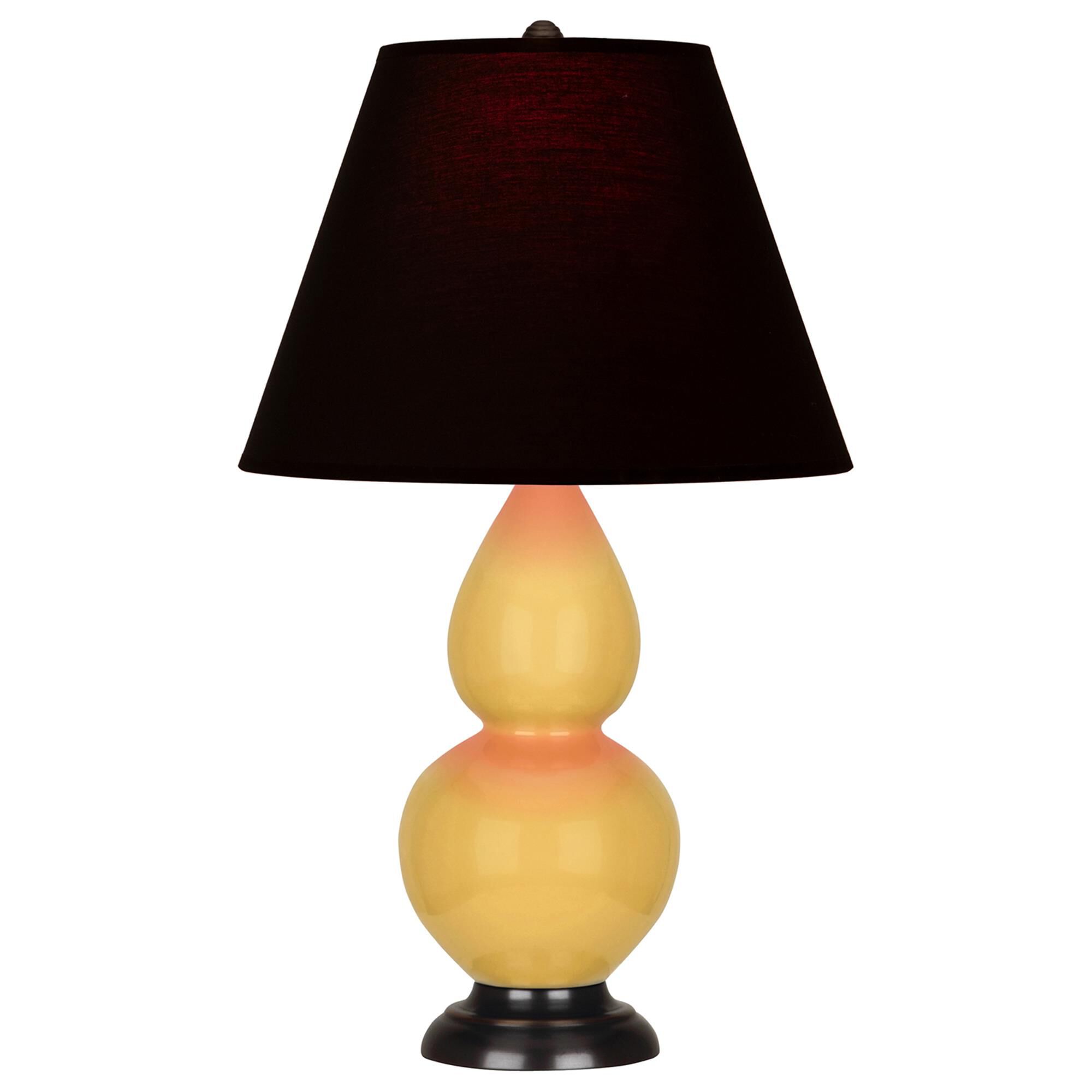 Shown in Sunset finish and Ink Black with Rose Red Lining shade and Deep Patina Bronze accent