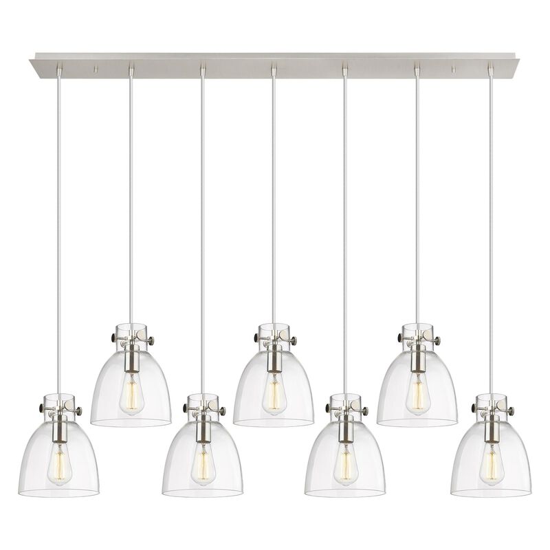 Bruno Marashlian Newton Bell 51 Inch 7 Light Linear Suspension Light by Innovations Lighting