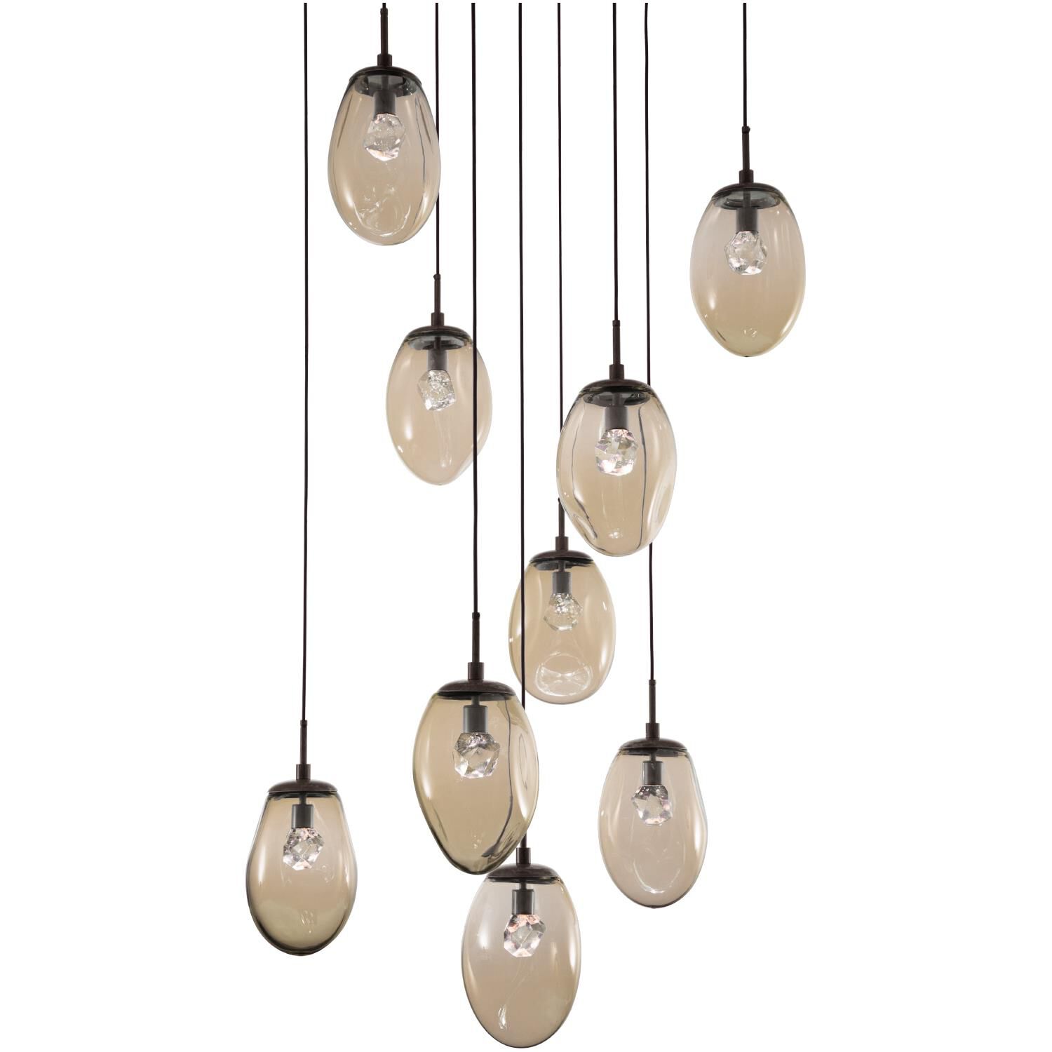 Levi Wilson Nebula 32 Inch 9 Light LED Multi Light Pendant by Hammerton Studio