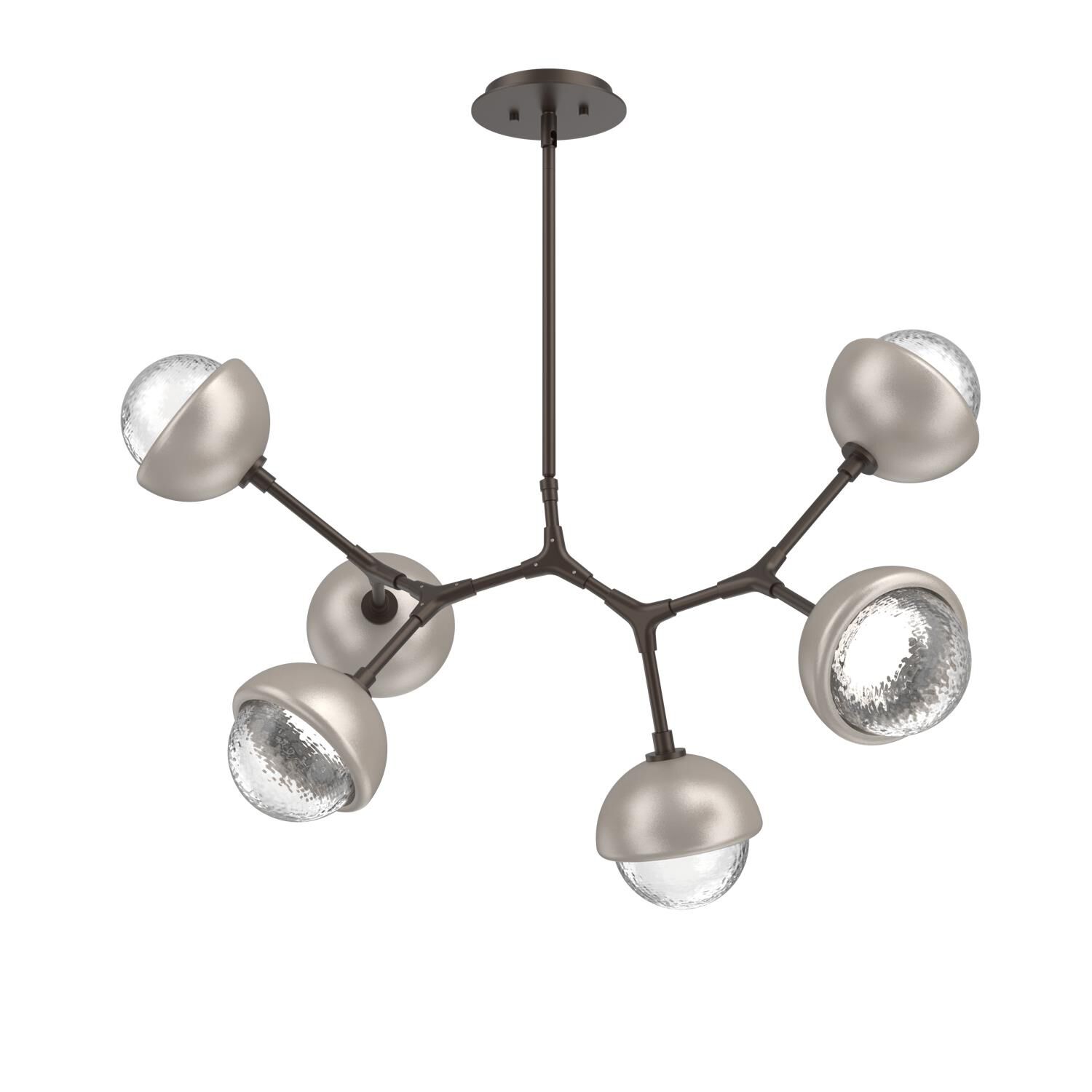 Levi Wilson Cabochon 31 Inch Linear Suspension Light by Hammerton Studio