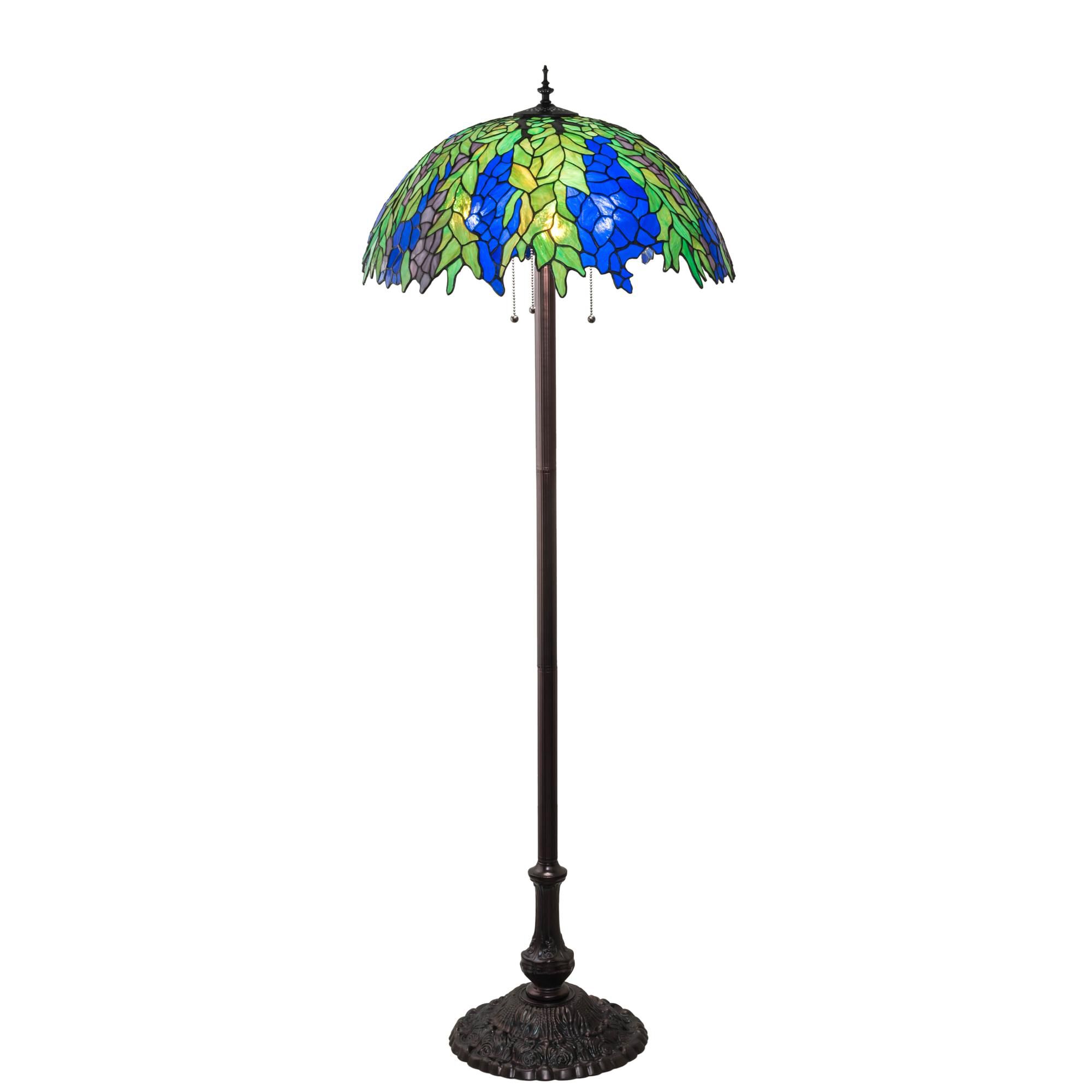 Tiffany Honey Locust 62 Inch Floor Lamp by Meyda Lighting