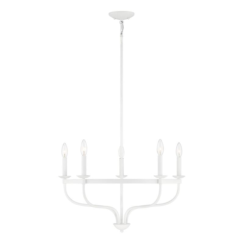 26 Inch 5 Light LED Chandelier by Meridian Lighting